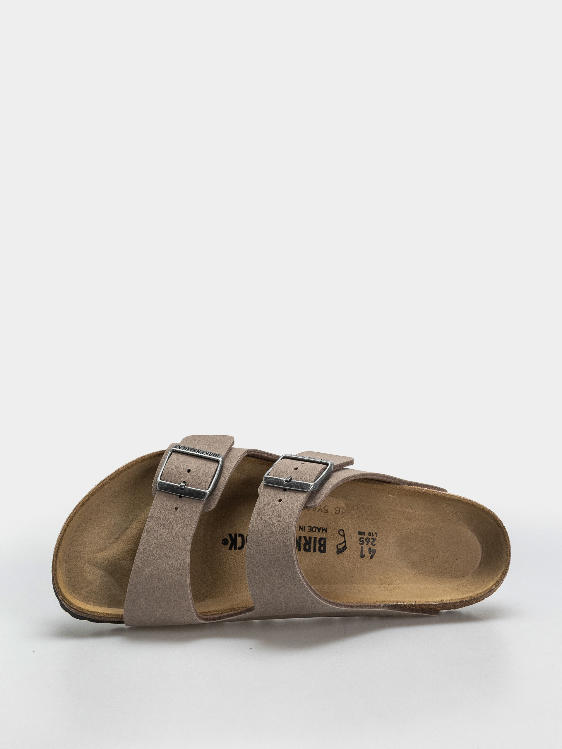 Klapki Birkenstock Arizona Birkibuc Regular (gray taupe)