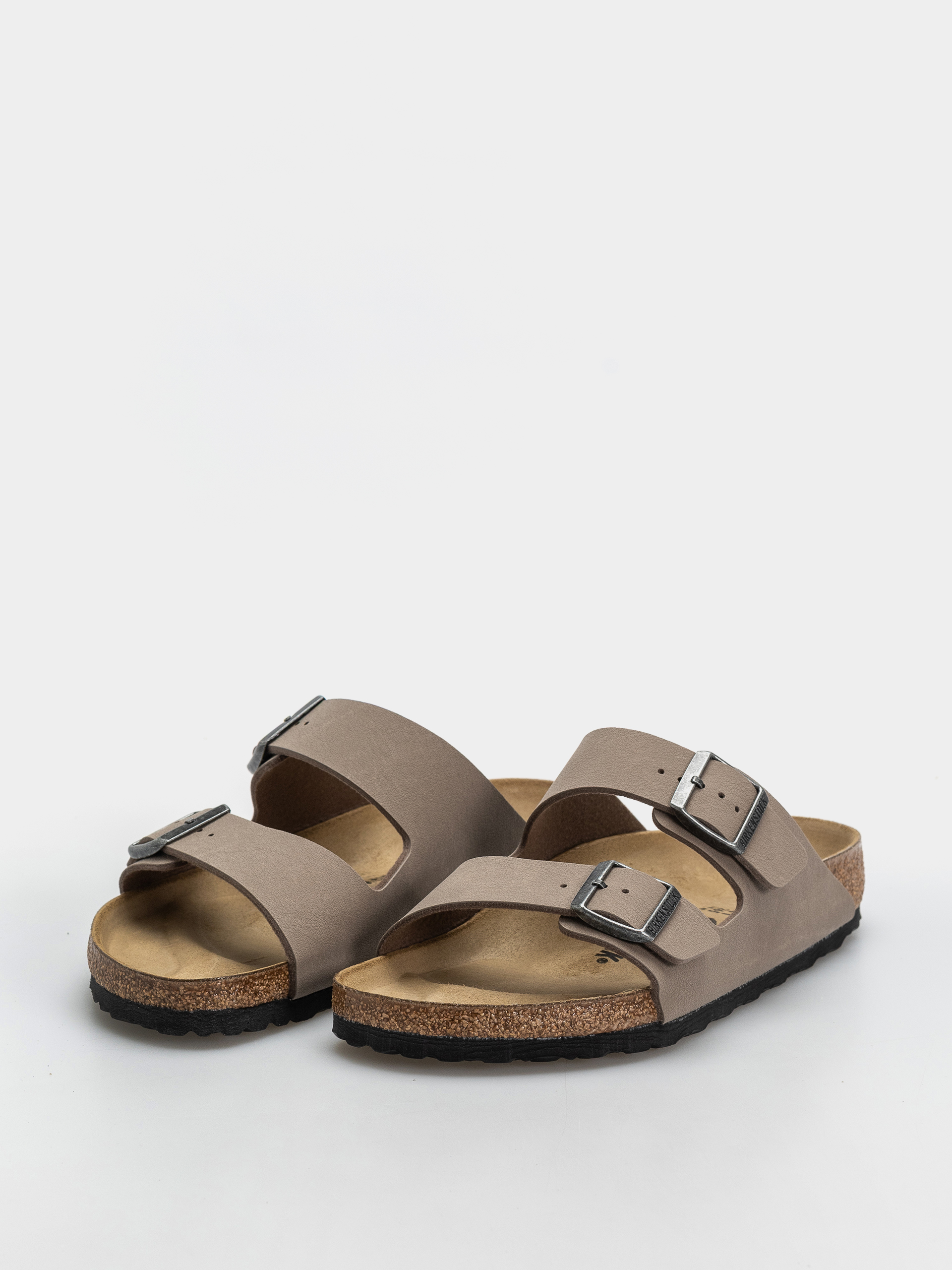 Klapki Birkenstock Arizona Birkibuc Regular (gray taupe)