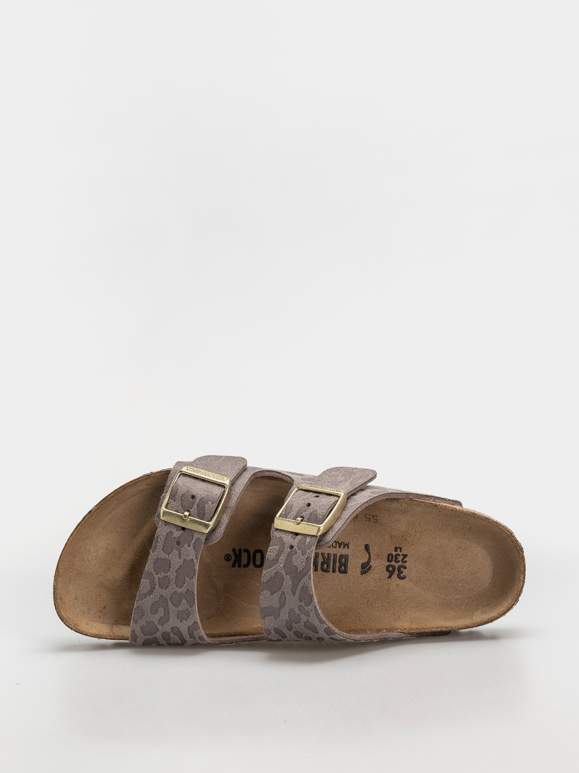 Klapki Birkenstock Arizona Synthetics Narrow Wmn (syn leo grey taupe)