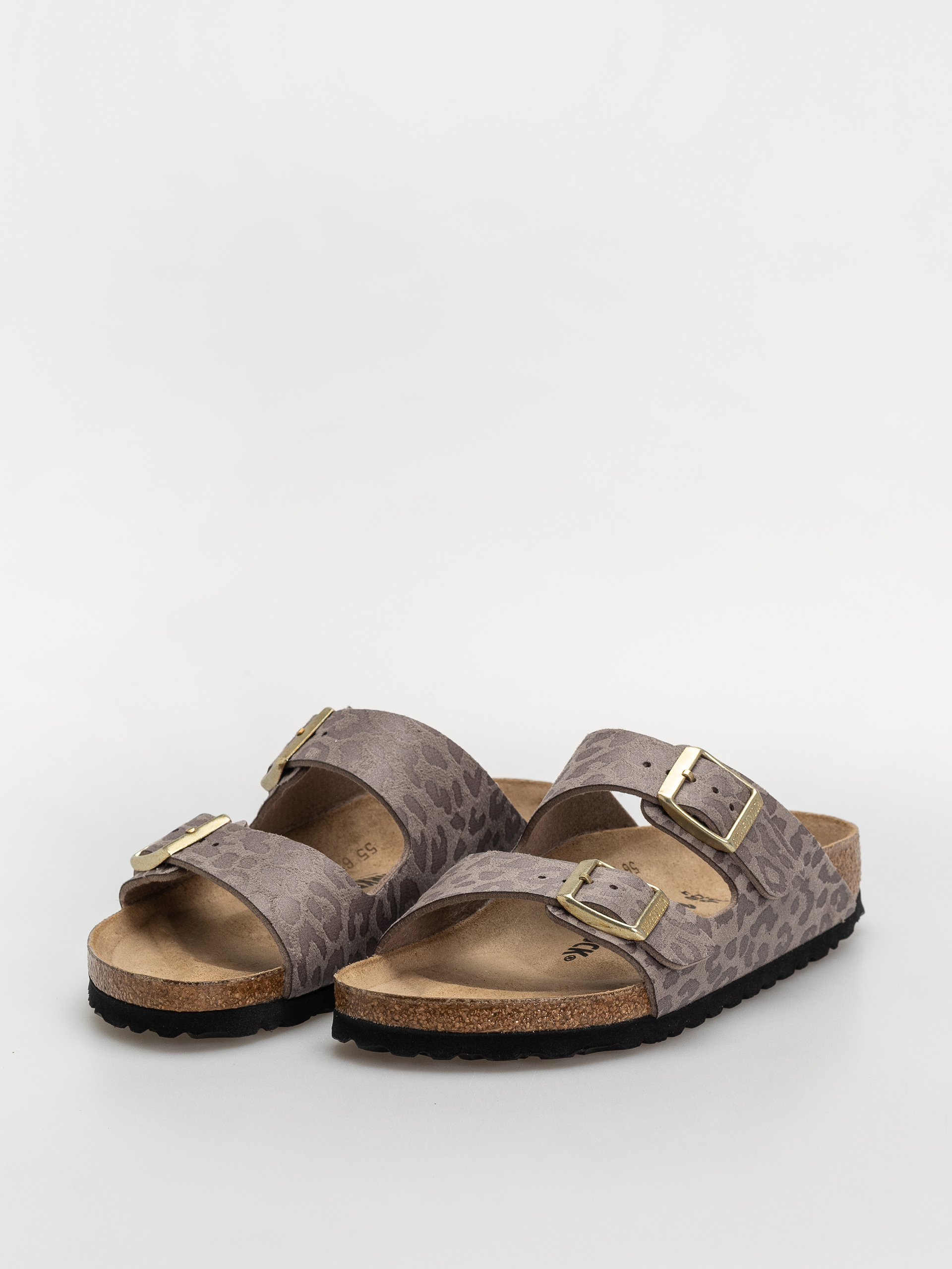 Klapki Birkenstock Arizona Synthetics Narrow Wmn (syn leo grey taupe)