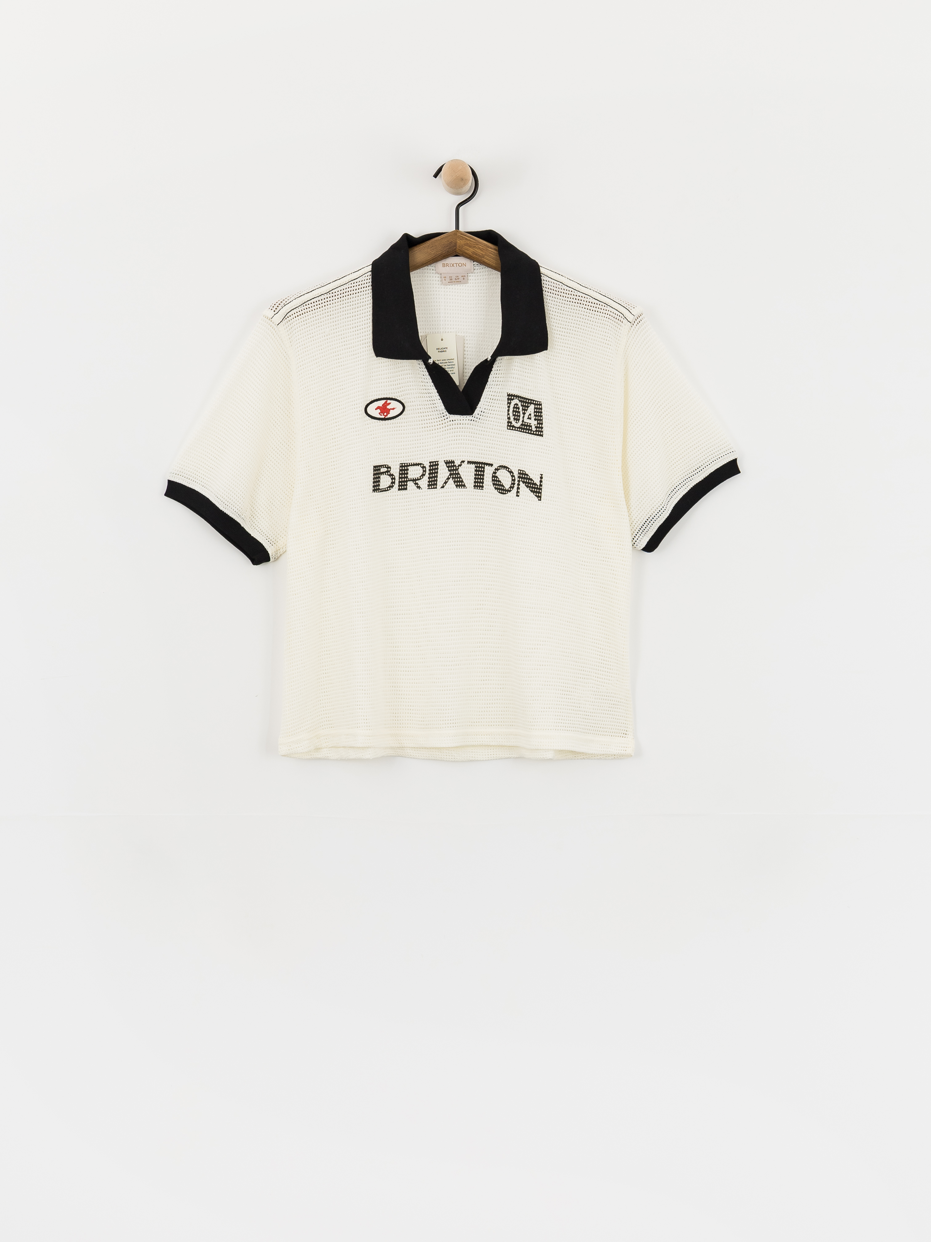T-shirt Brixton Varsity Wmn (off white/black)