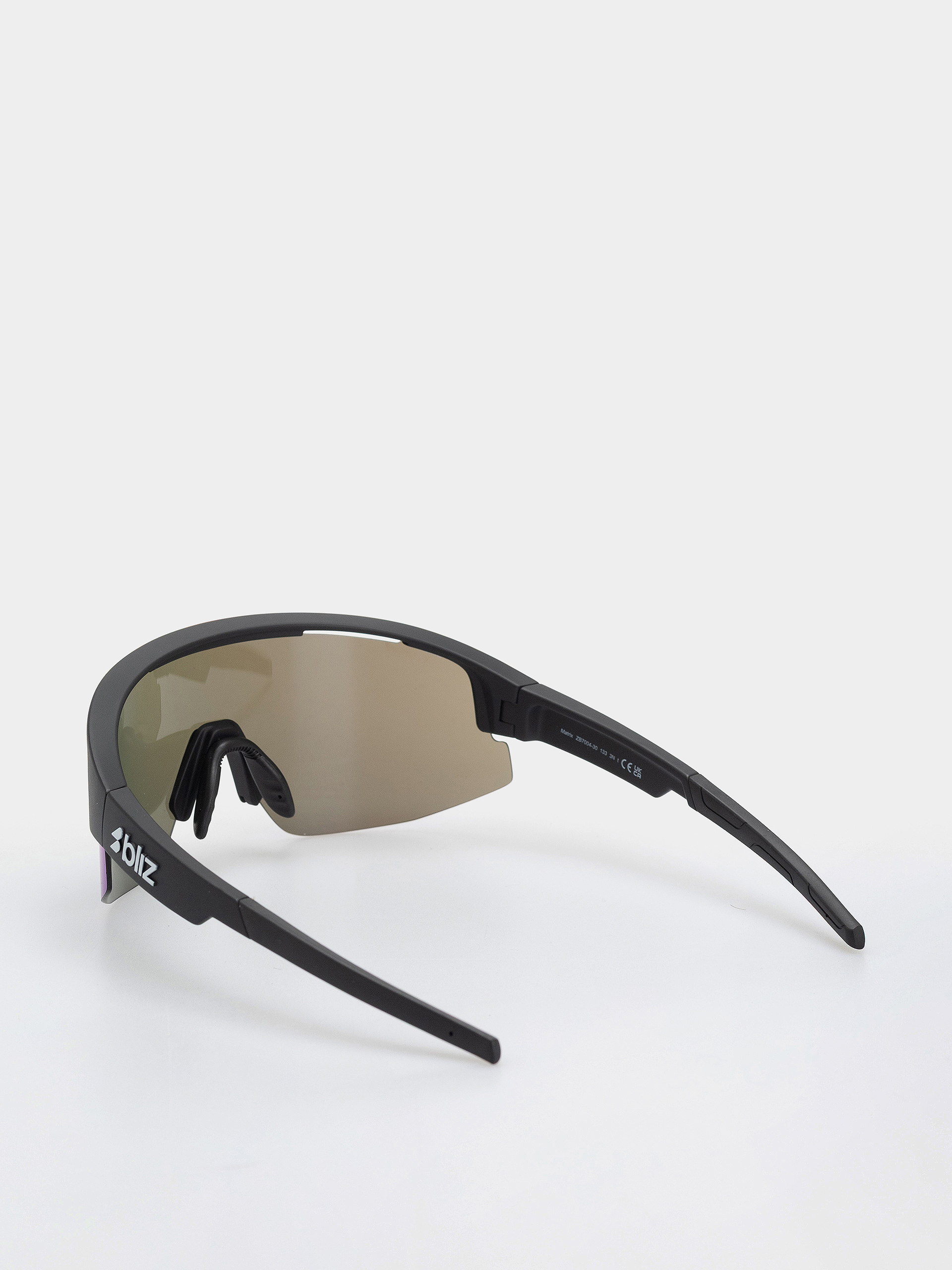 Okulary przeciwsłoneczne Bliz Matrix (matte black/smoke w blue multi)