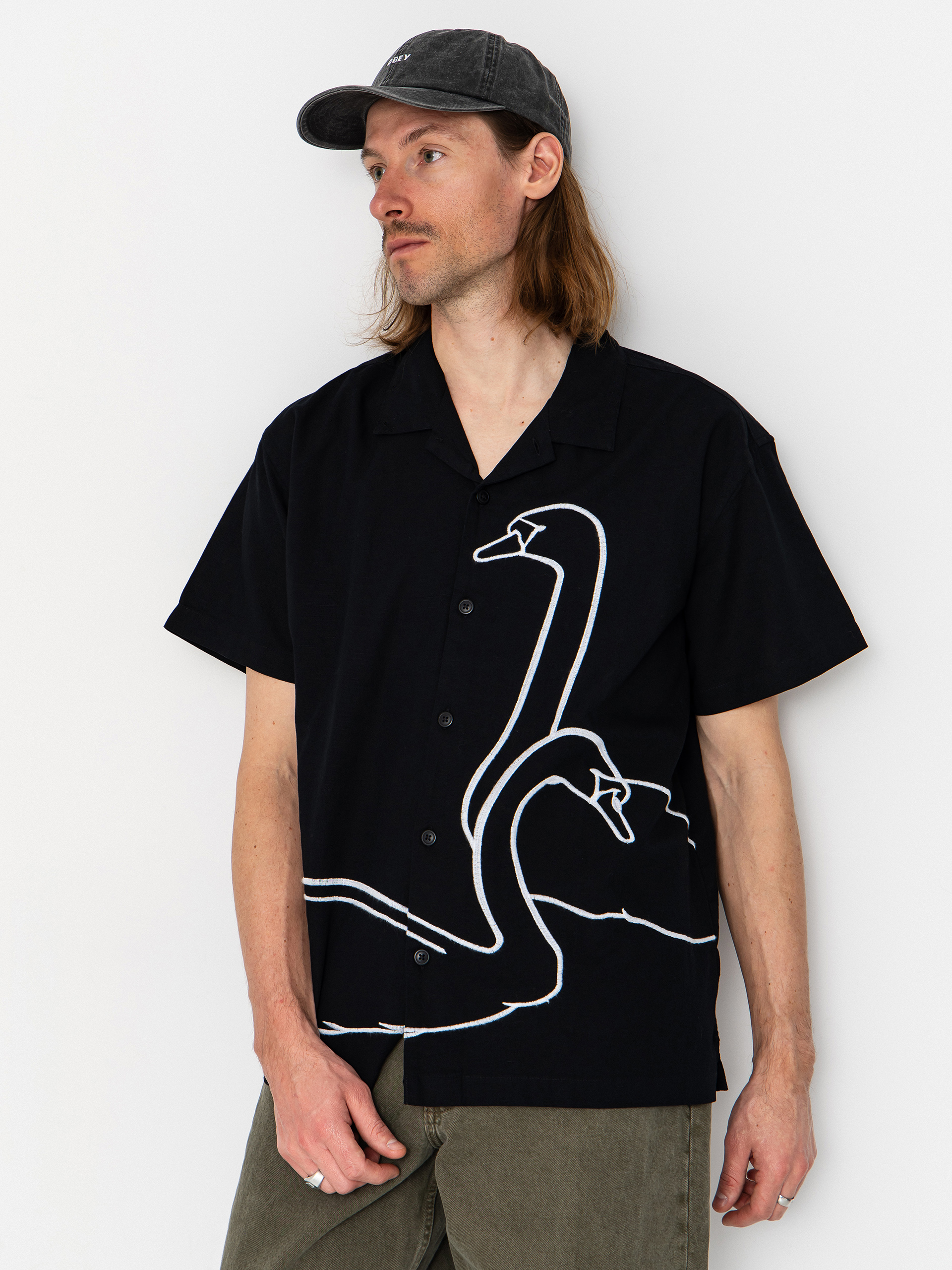 Koszula OBEY Cliff (black)