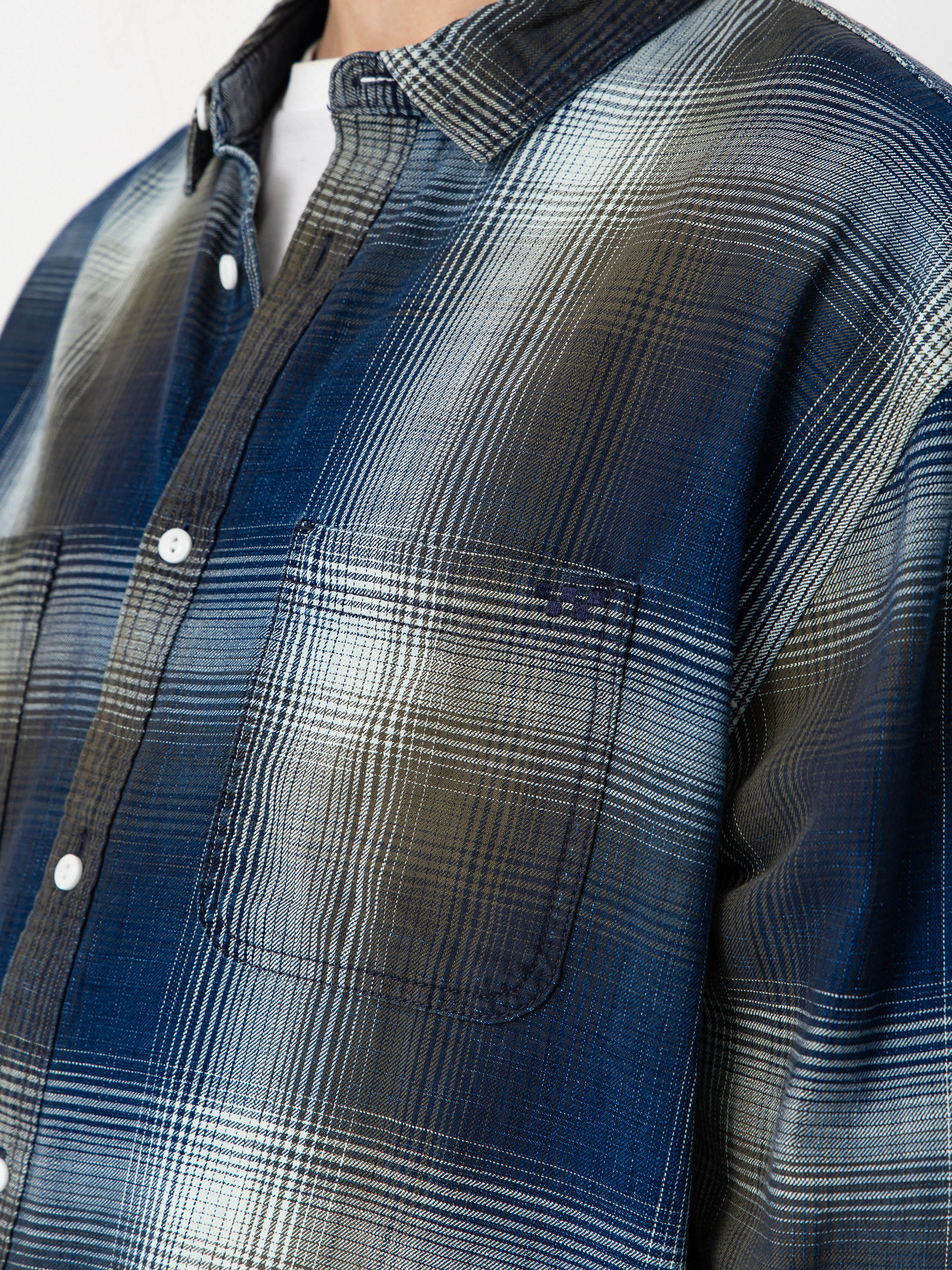 Koszula Vans Indigo Plaid (mossy olive)