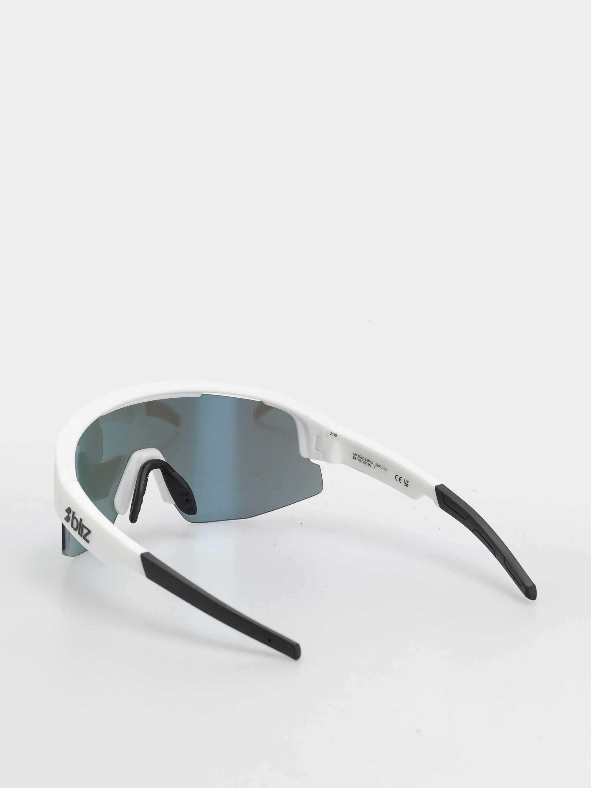Okulary przeciwsłoneczne Bliz Matrix Small (matt white/smoke w blue multi)