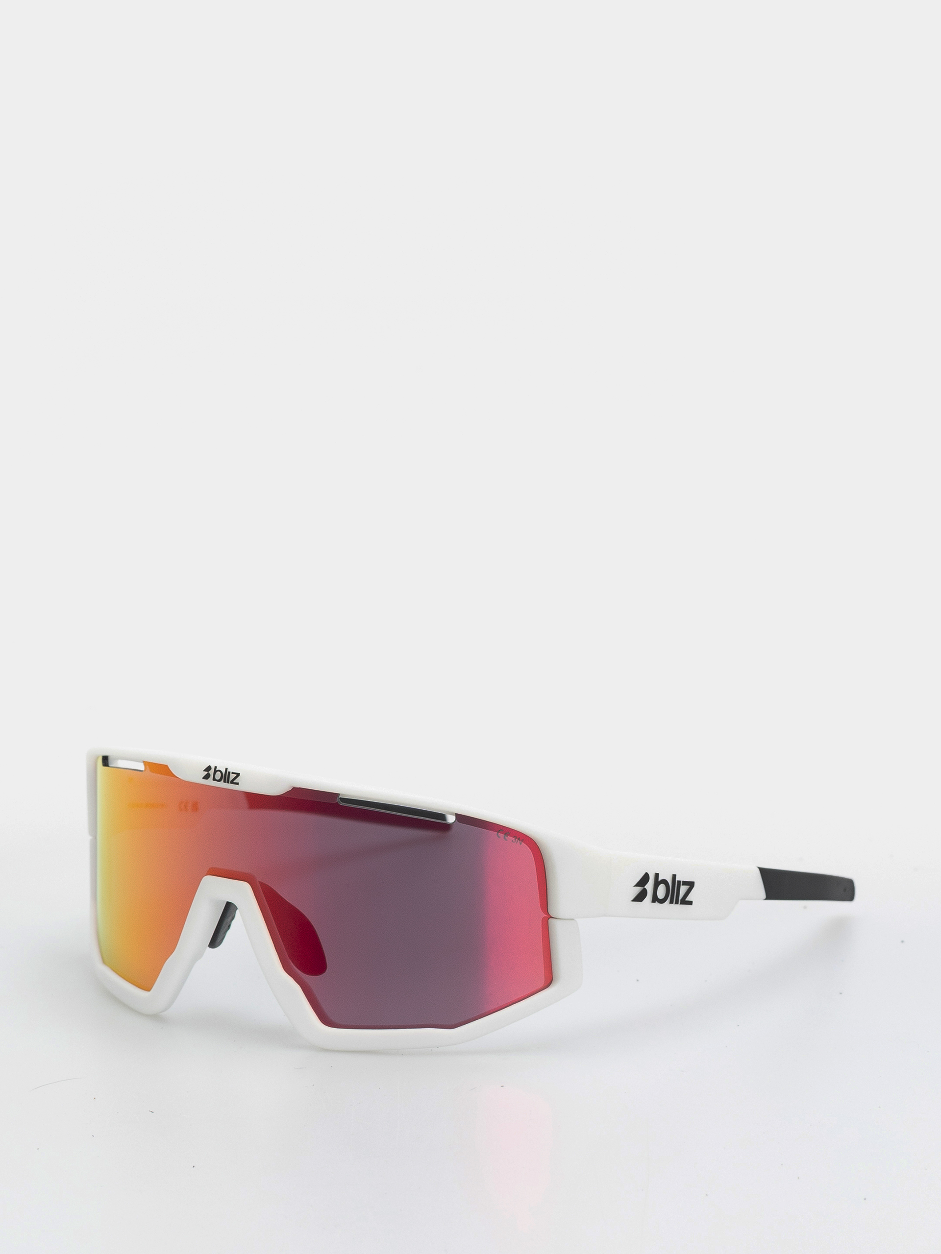 Okulary przeciwsłoneczne Bliz Fusion (matt white/matt white jawbone + spare jawbone in black/smoke w red multi)