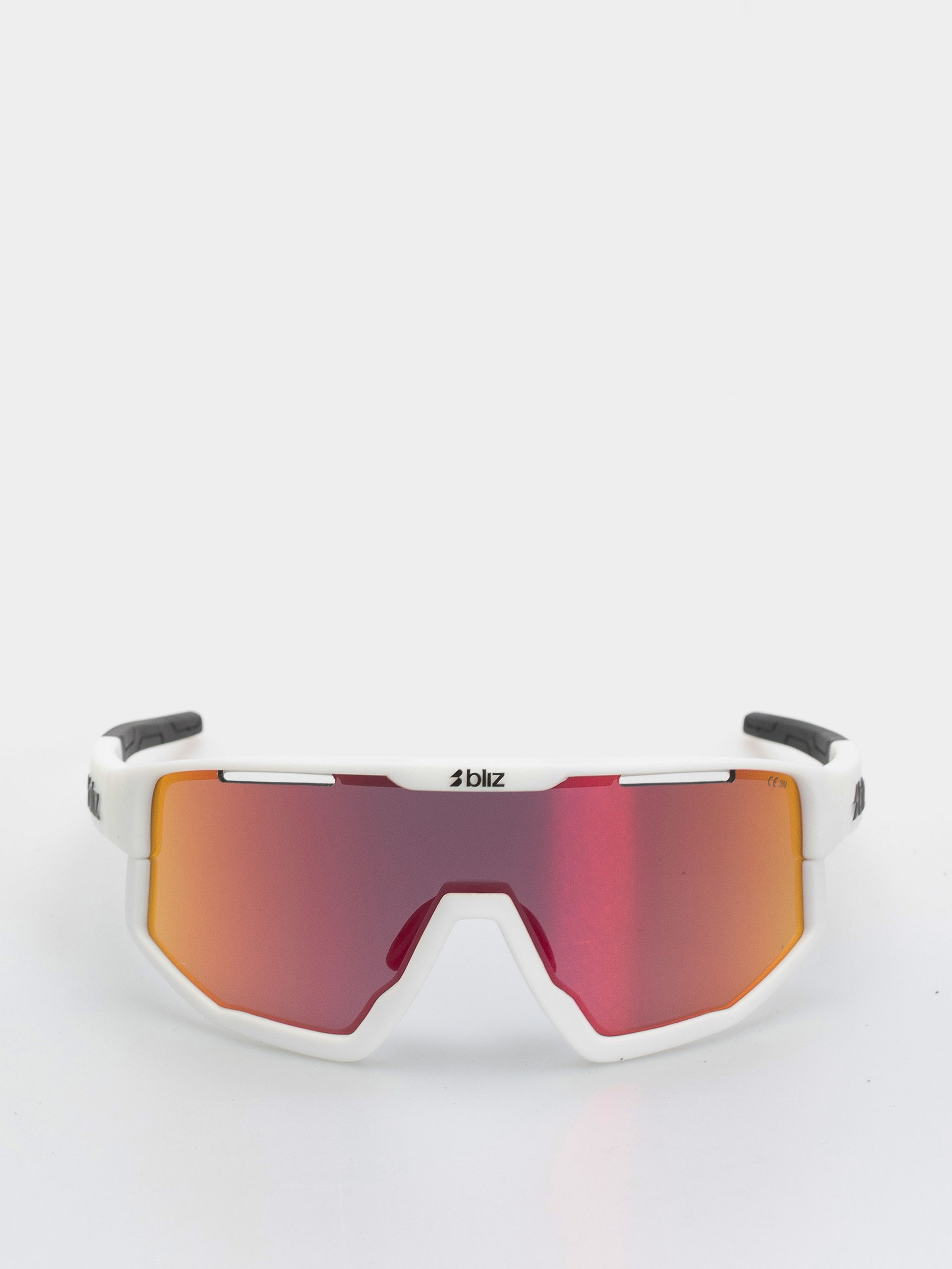 Okulary przeciwsłoneczne Bliz Fusion (matt white/matt white jawbone + spare jawbone in black/smoke w red multi)