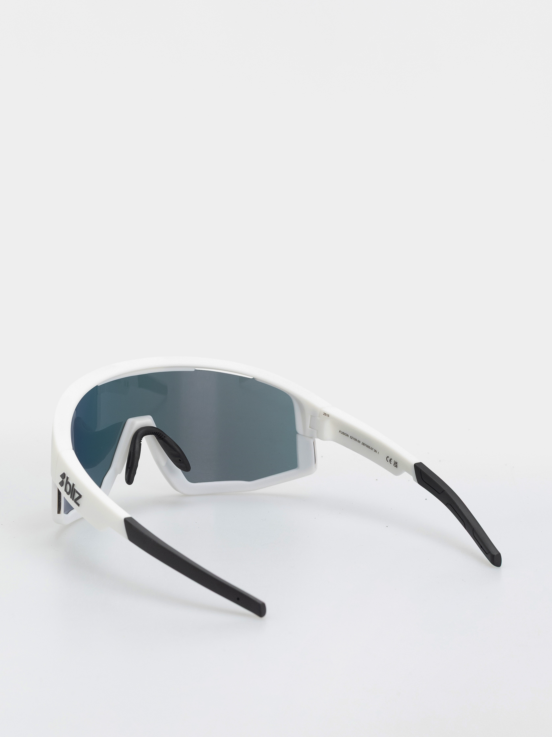 Okulary przeciwsłoneczne Bliz Fusion (matt white/matt white jawbone + spare jawbone in black/smoke w red multi)