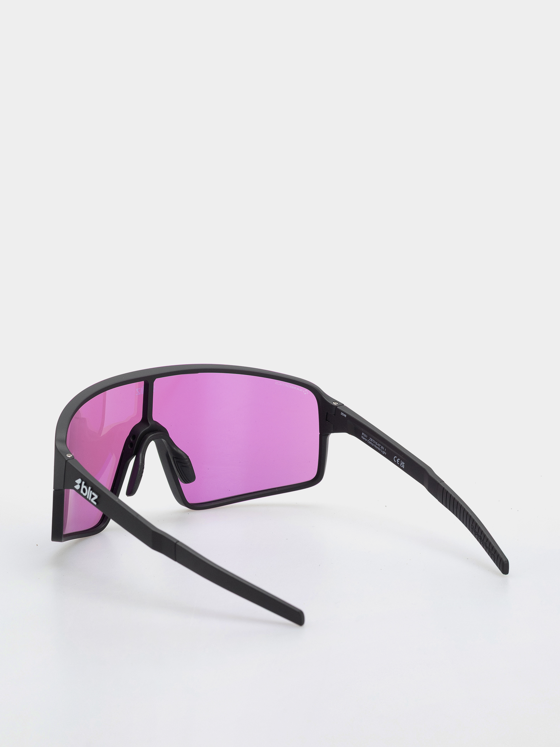 Okulary przeciwsłoneczne Bliz P001 (matt black/nano optics nordic light begonia - violet w blue multi)