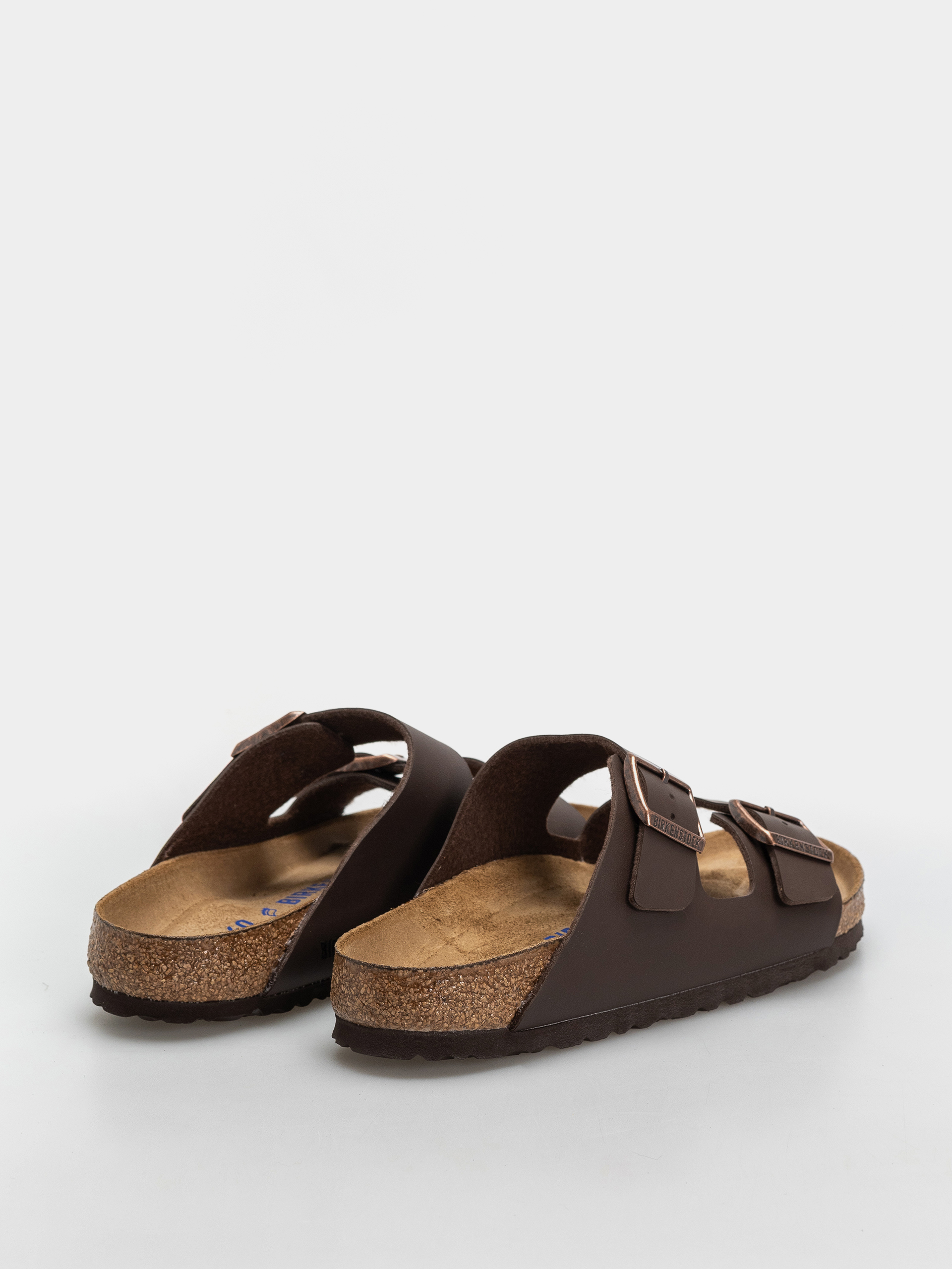 Klapki Birkenstock Arizona Soft Footbed Birko Flor Regular (dark brown)