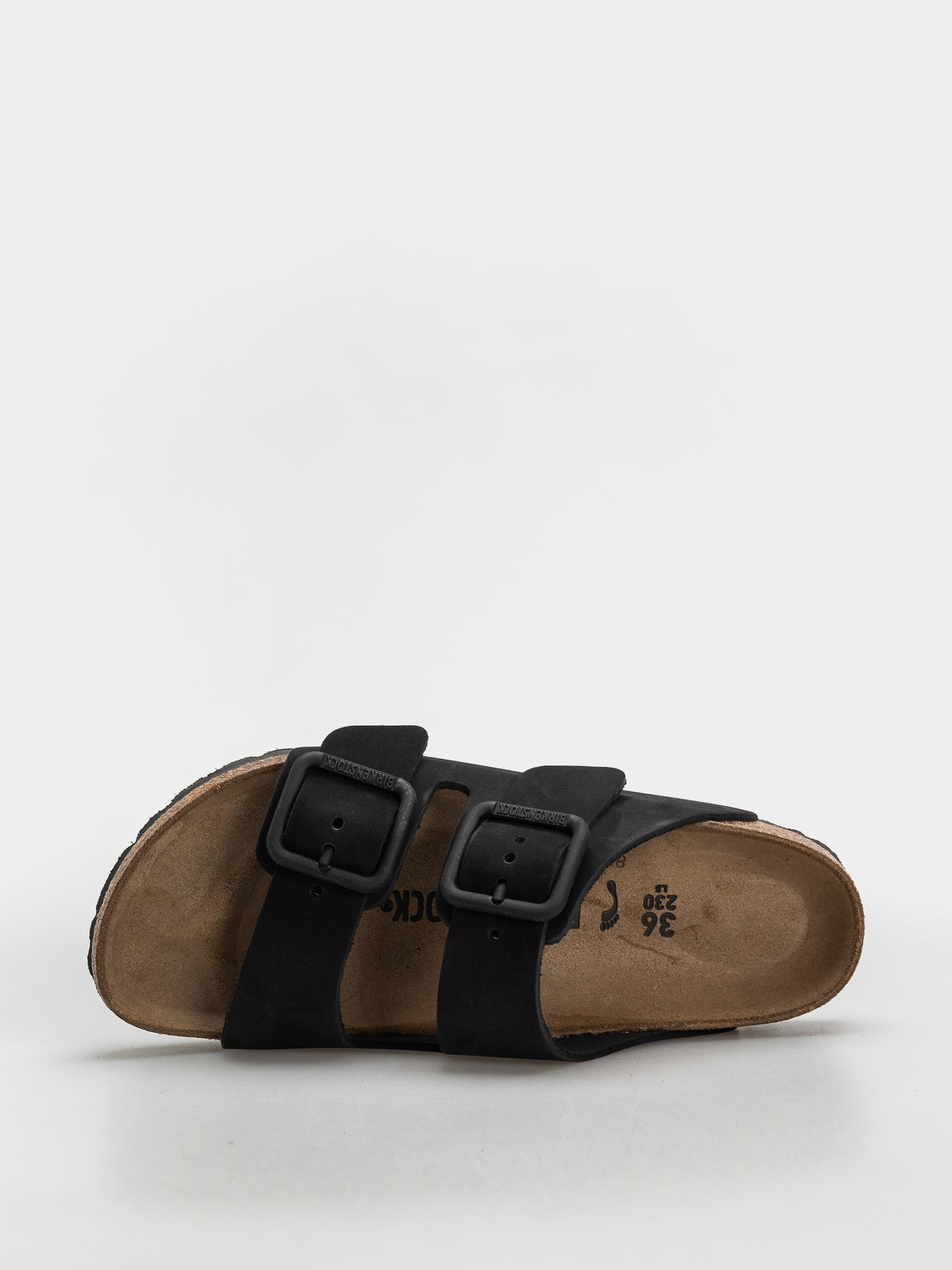 Klapki Birkenstock Arizona Wire Buckle Nubuck Leather Narrow (black)