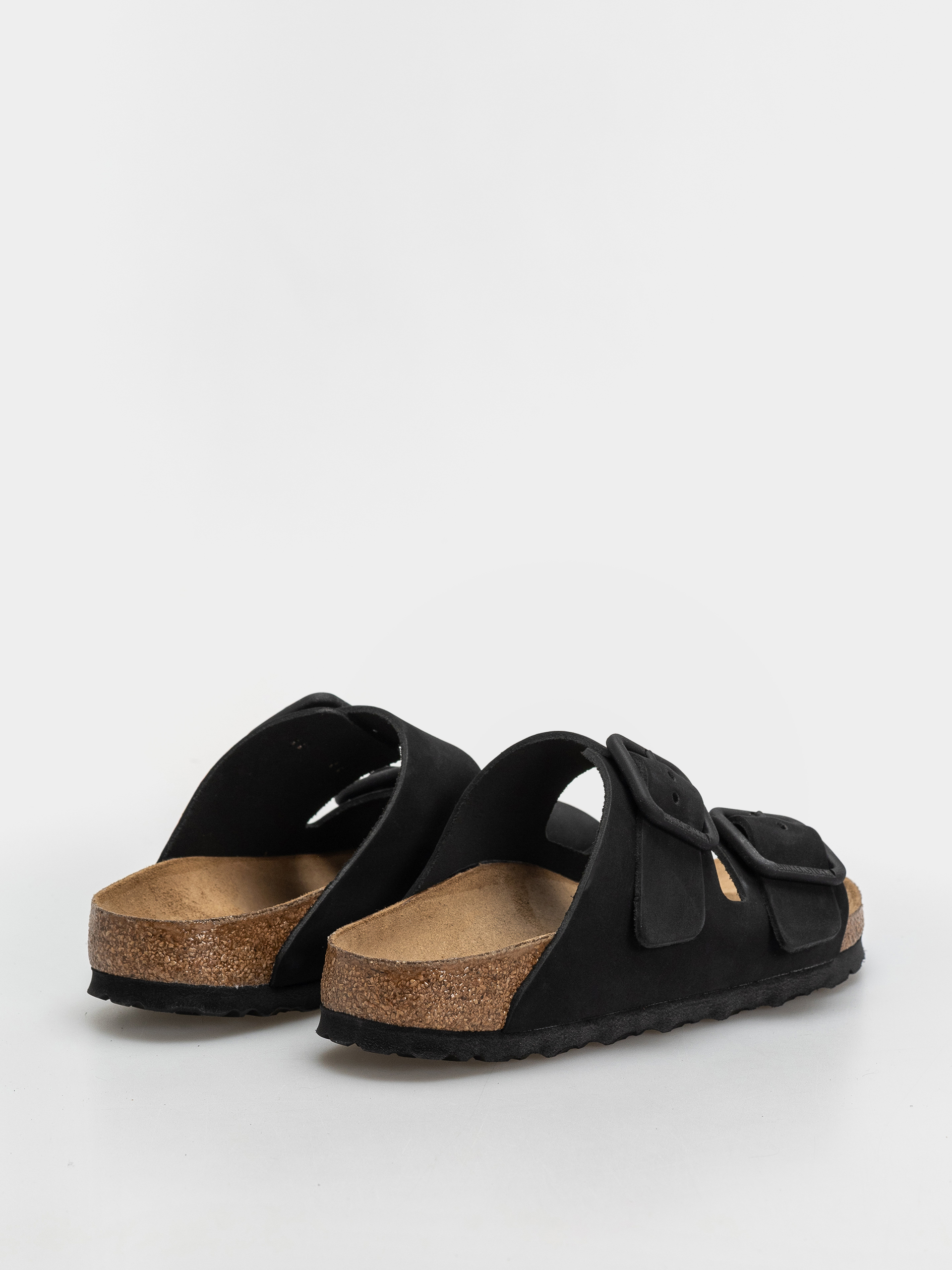 Klapki Birkenstock Arizona Wire Buckle Nubuck Leather Narrow (black)