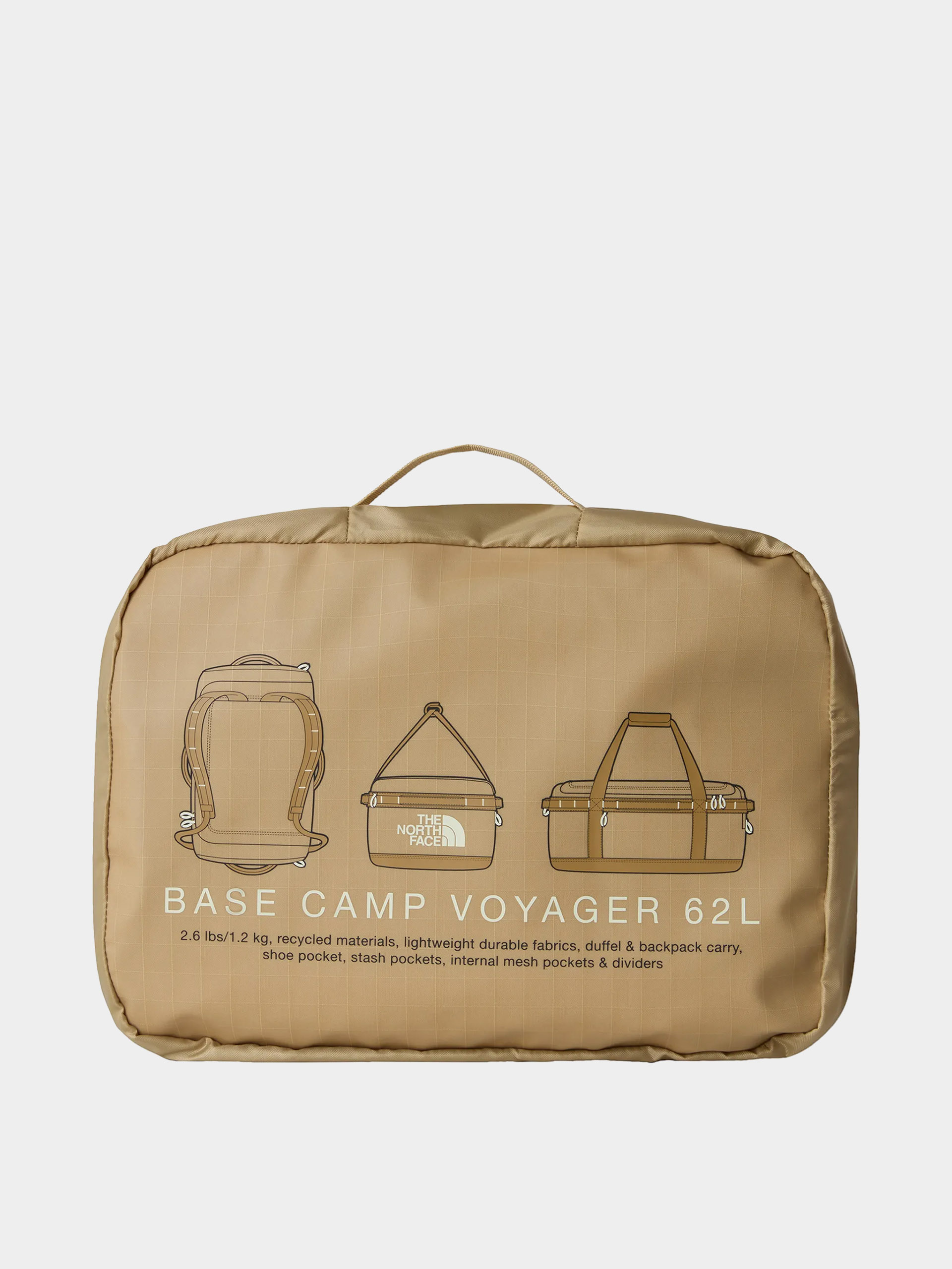 Torba The North Face Base Camp Voyager Duffel 62L (khaki stone/uti)