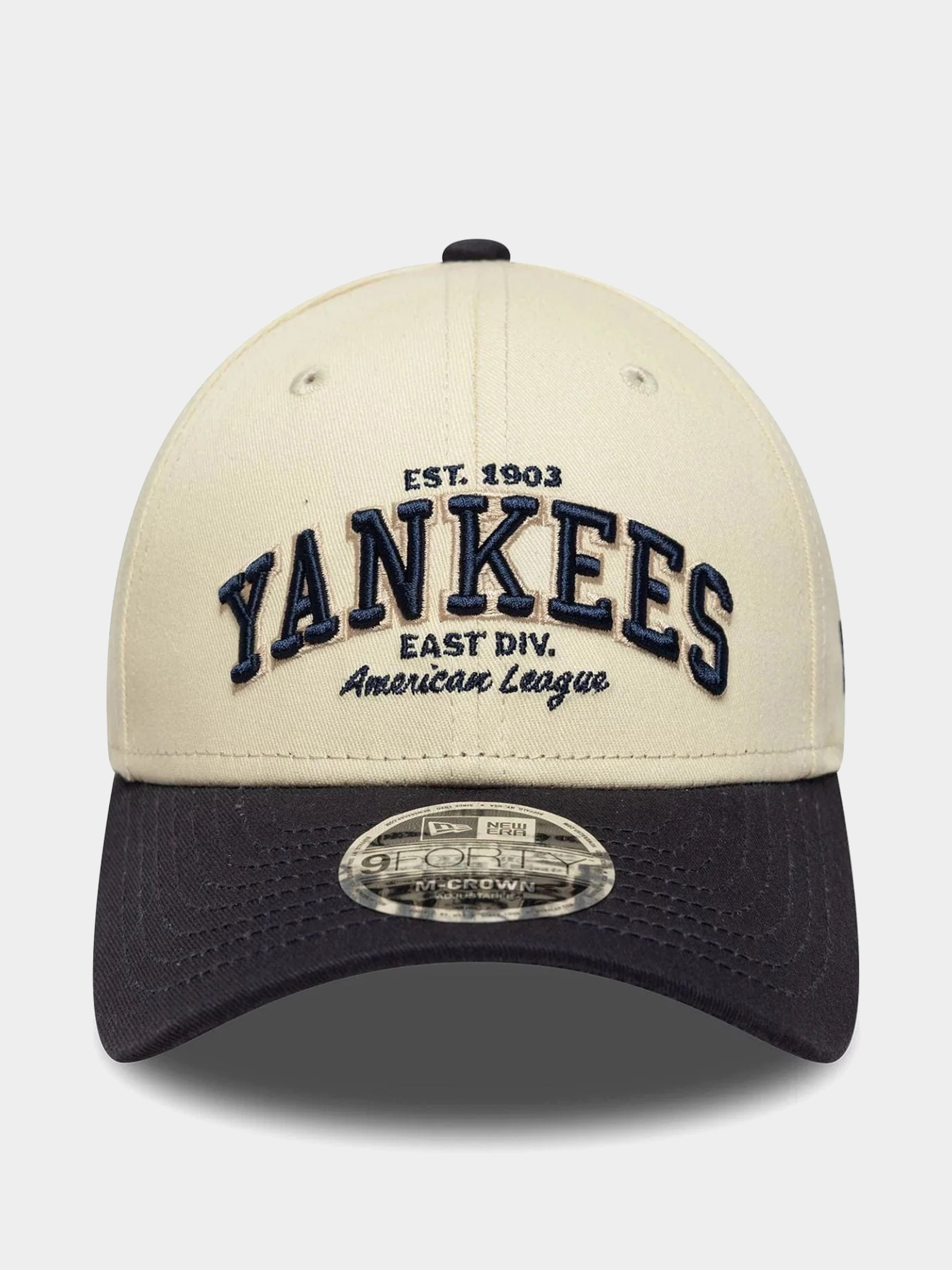 Czapka z daszkiem New Era Wordmark 9Forty Mc New York Yankees (light cream/navy)