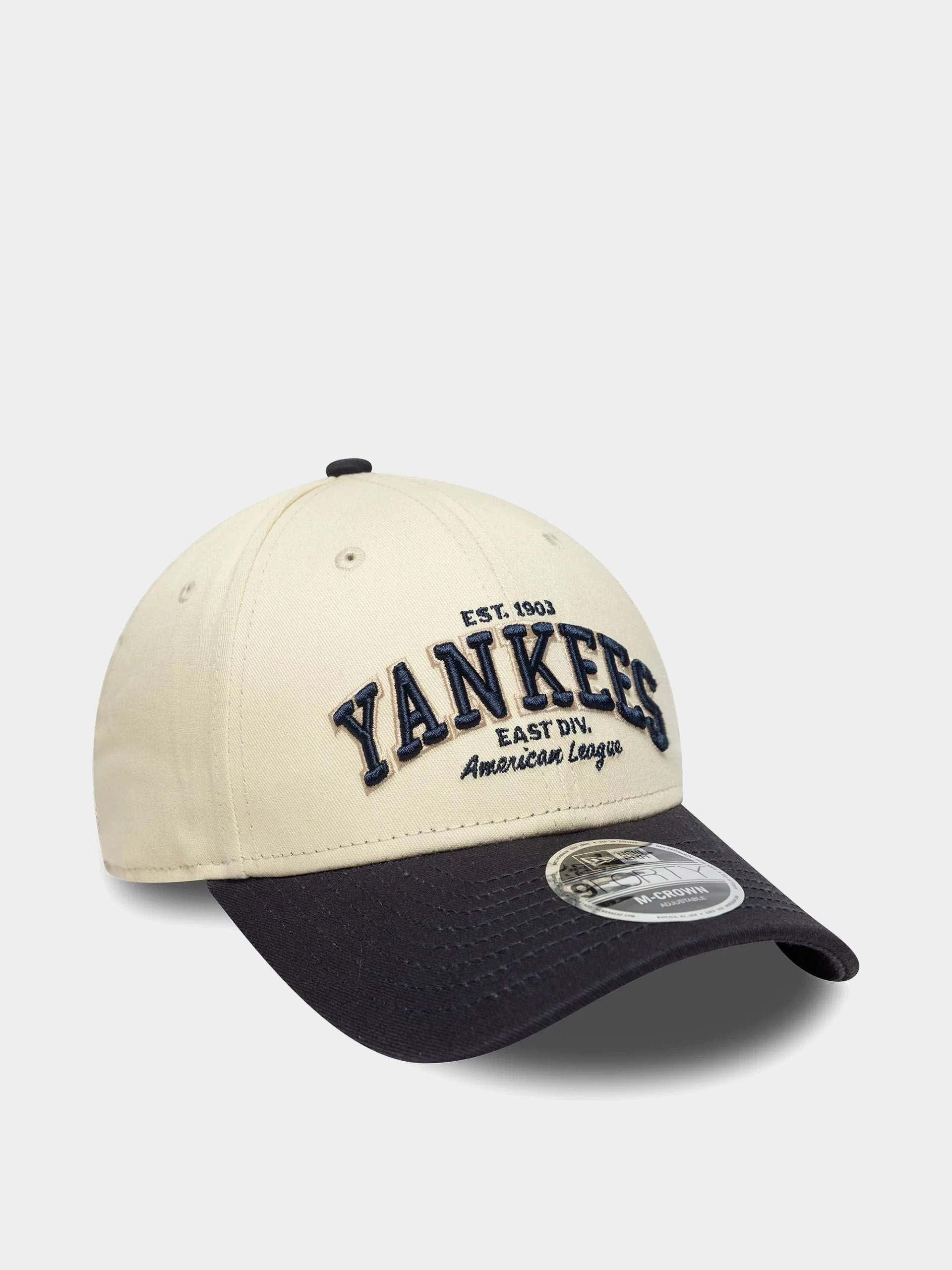 Czapka z daszkiem New Era Wordmark 9Forty Mc New York Yankees (light cream/navy)