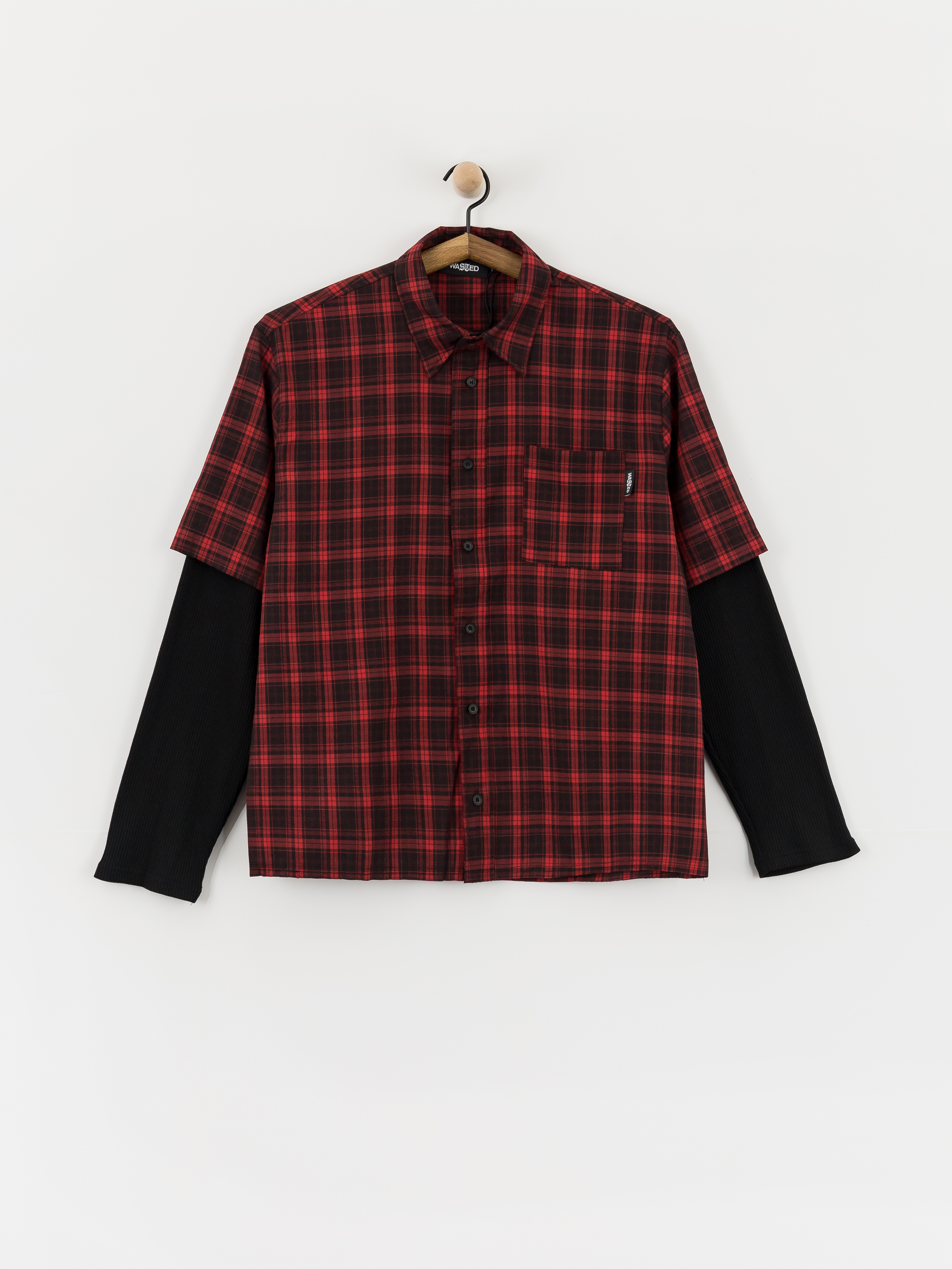 Koszula Wasted Paris Tartan Age Shirt (fire red/black)