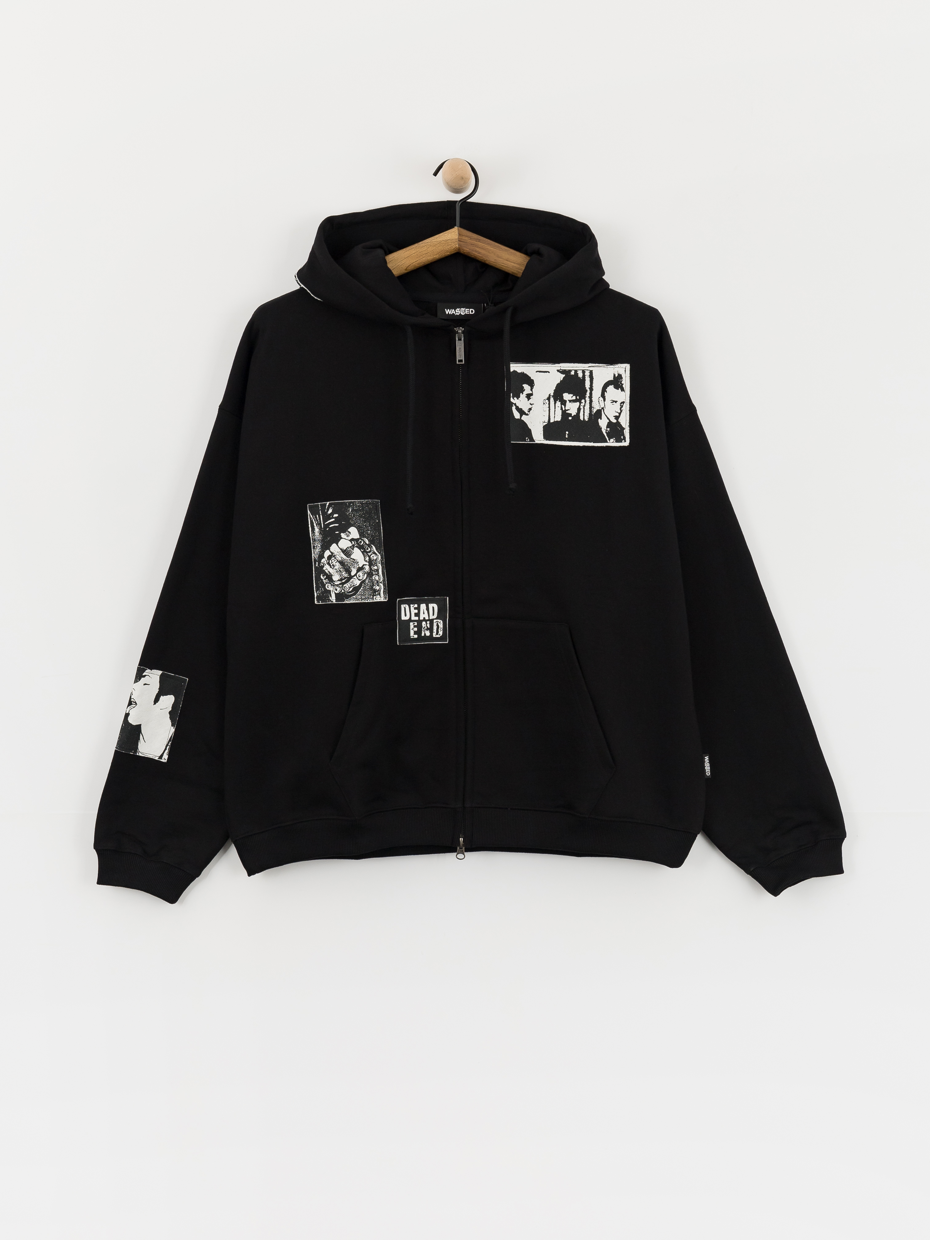 Bluza z kapturem Wasted Paris Taunt Boxy ZHD (black)