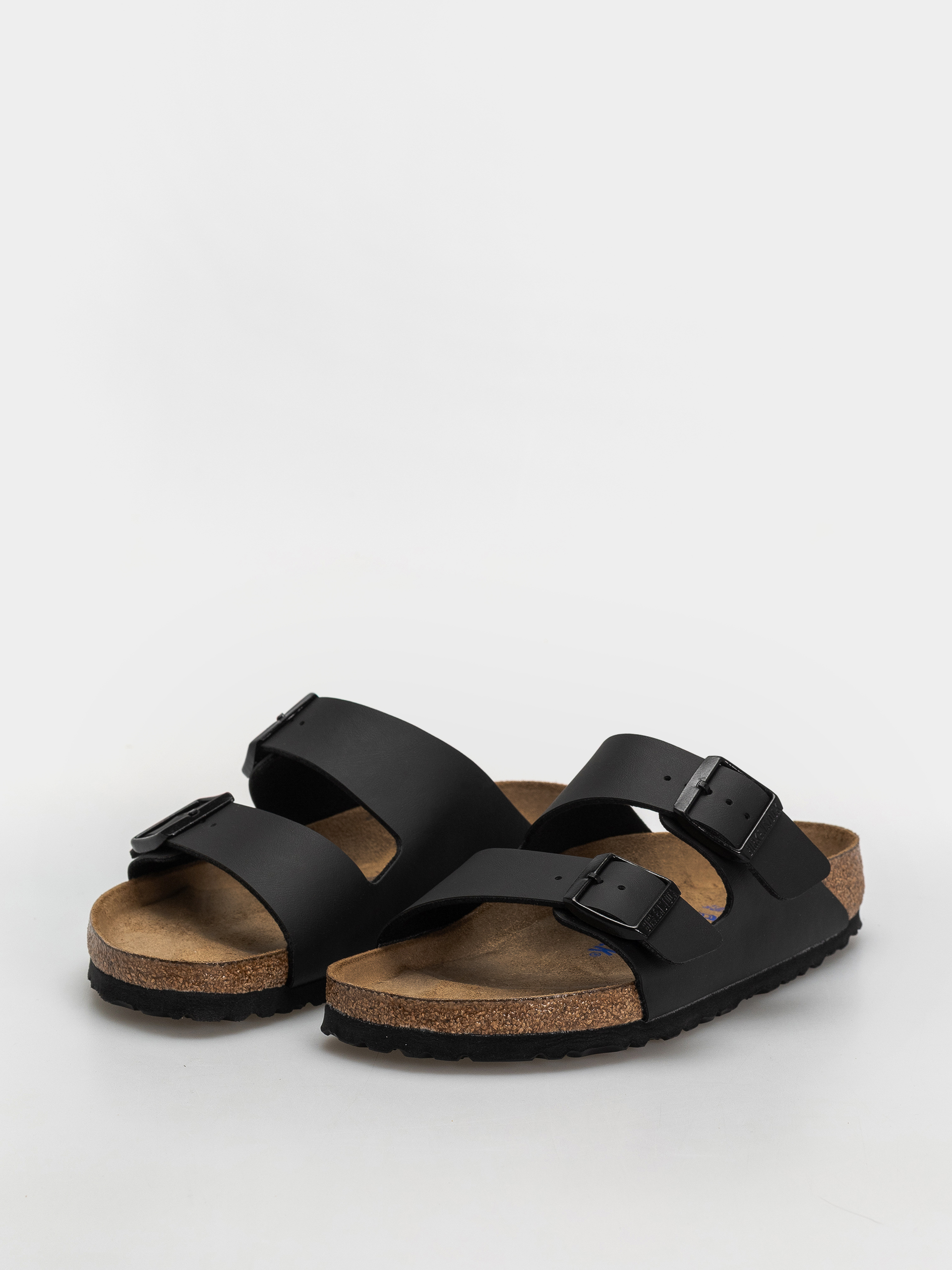 Klapki Birkenstock Arizona Soft Footbed Birko Flor Regular (black)