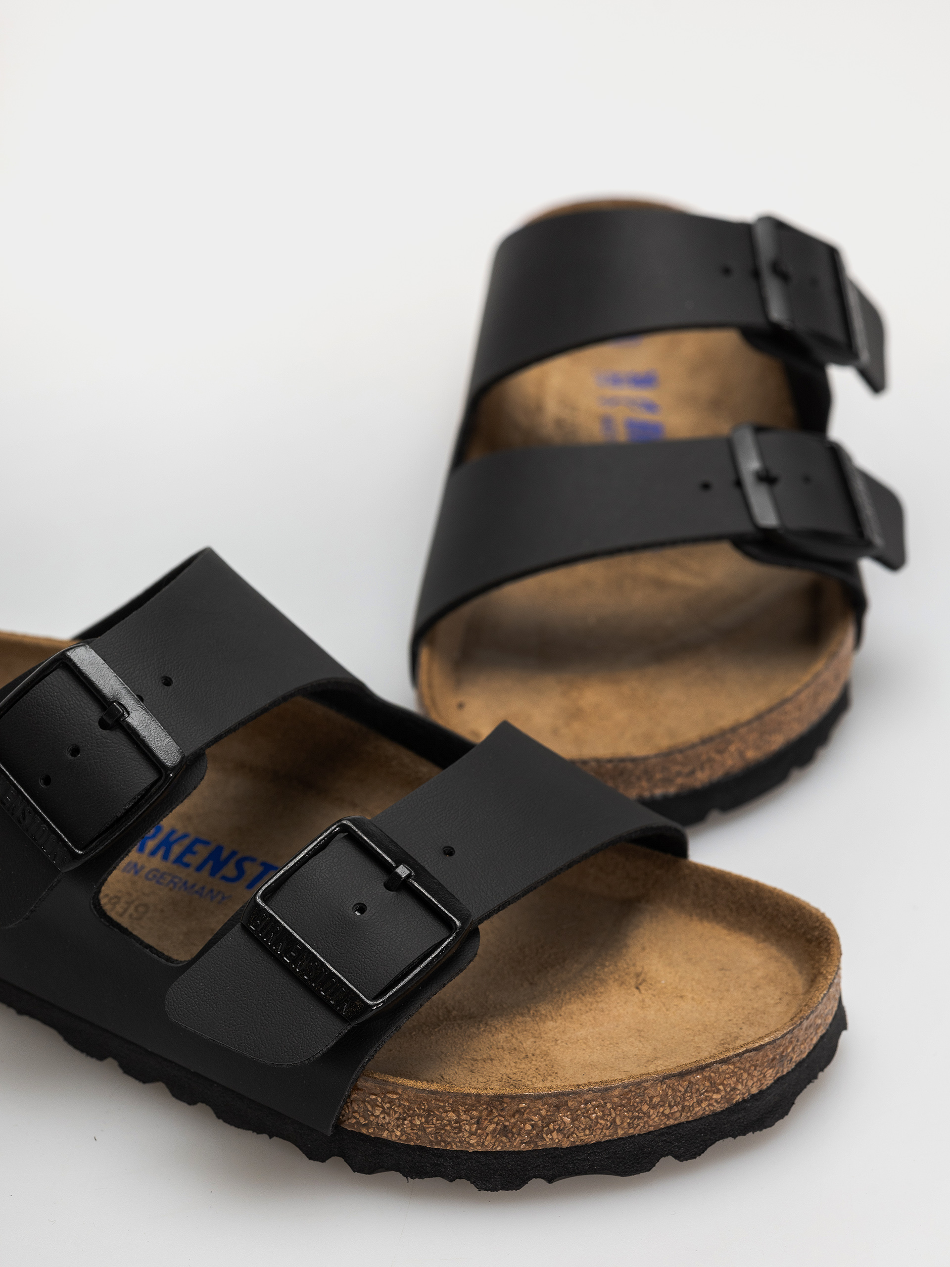 Klapki Birkenstock Arizona Soft Footbed Birko Flor Regular (black)