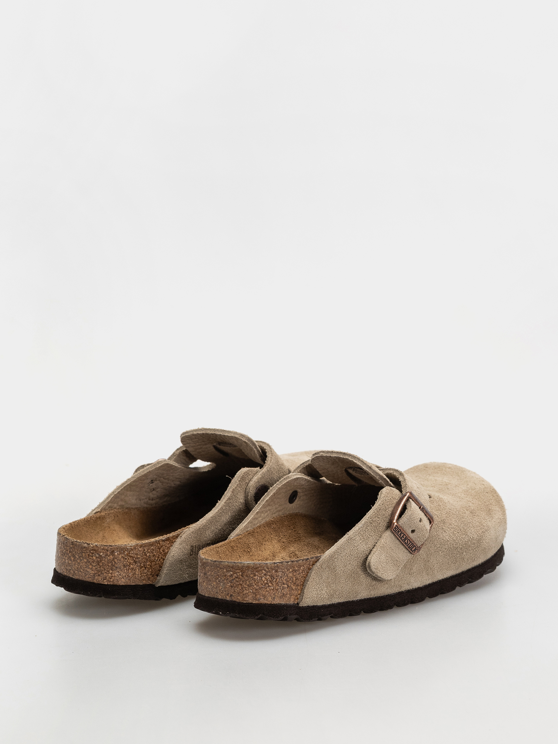 Klapki Birkenstock Boston SFB Suede Leather Regular (taupe)