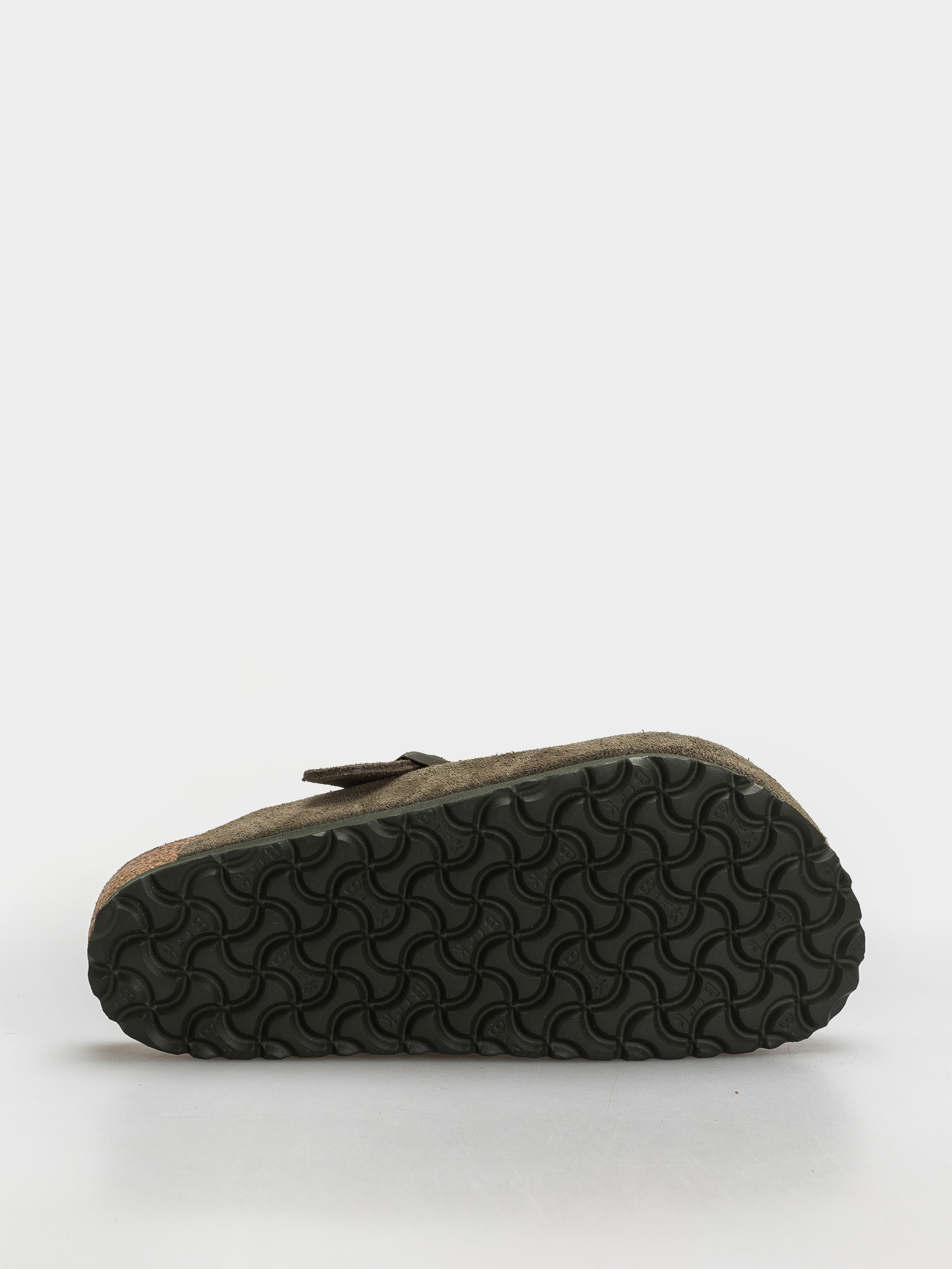 Klapki Birkenstock Boston Suede Leather Regular (thyme)