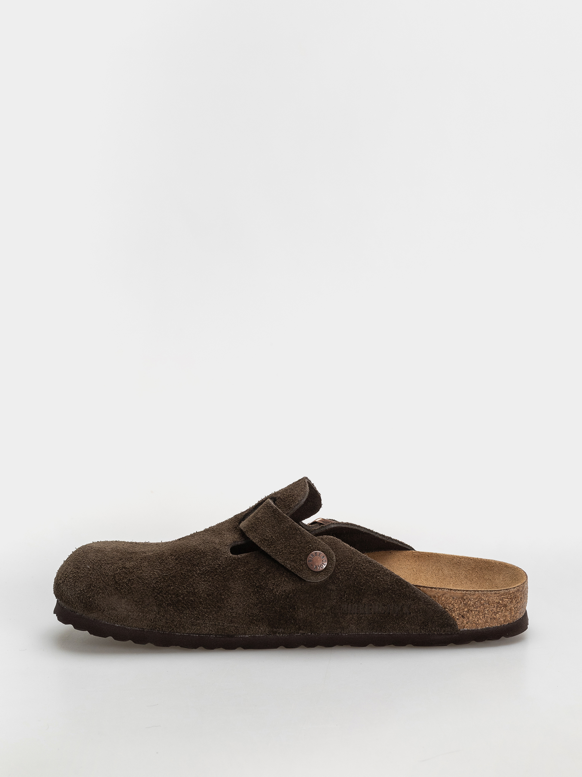 Klapki Birkenstock Boston Suede Leather Narrow (mocca)