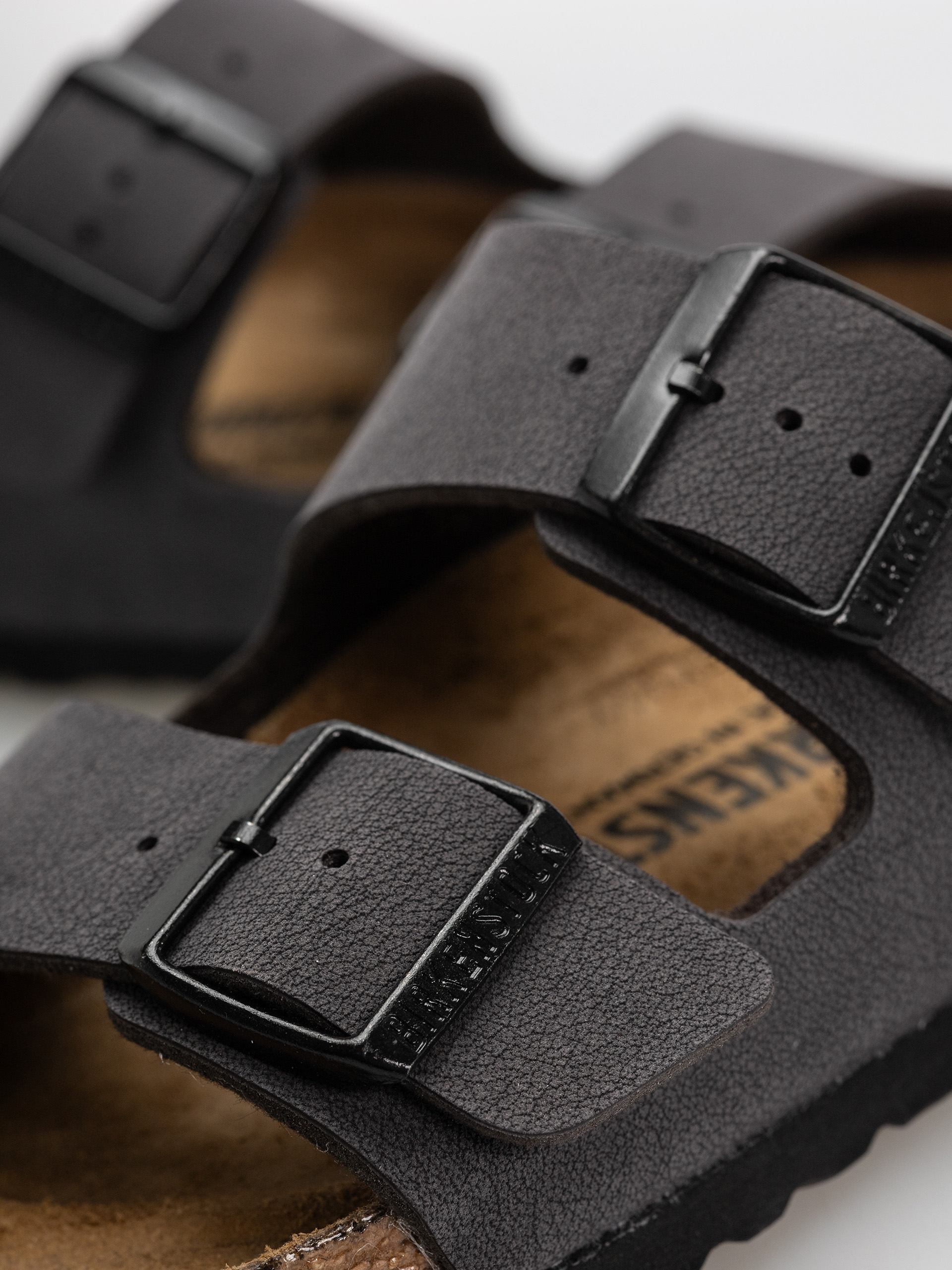 Klapki Birkenstock Arizona Birkibuc Narrow (velvet gray/black)