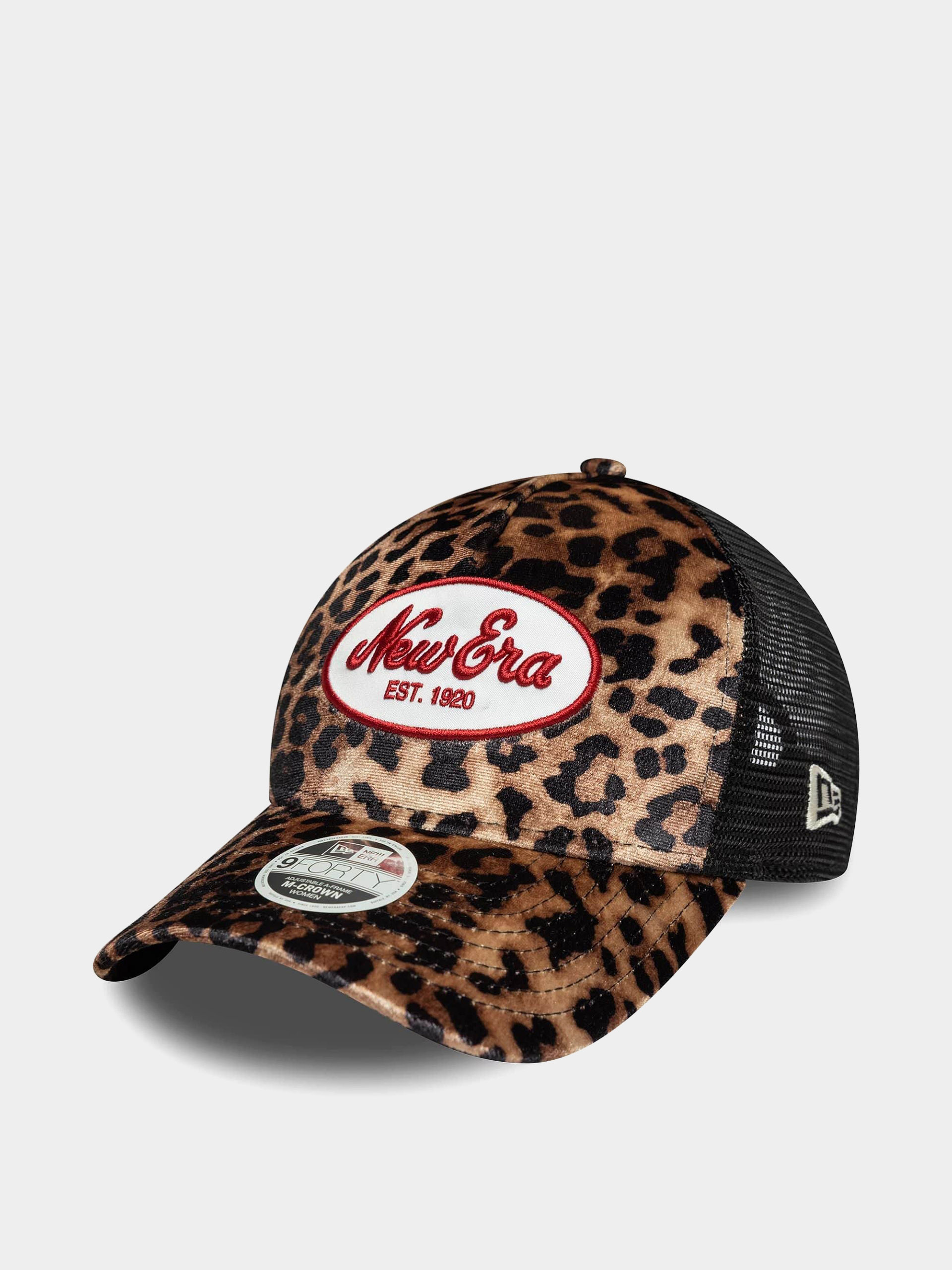 Czapka z daszkiem New Era Leopard Mc Af Trucker Wmn