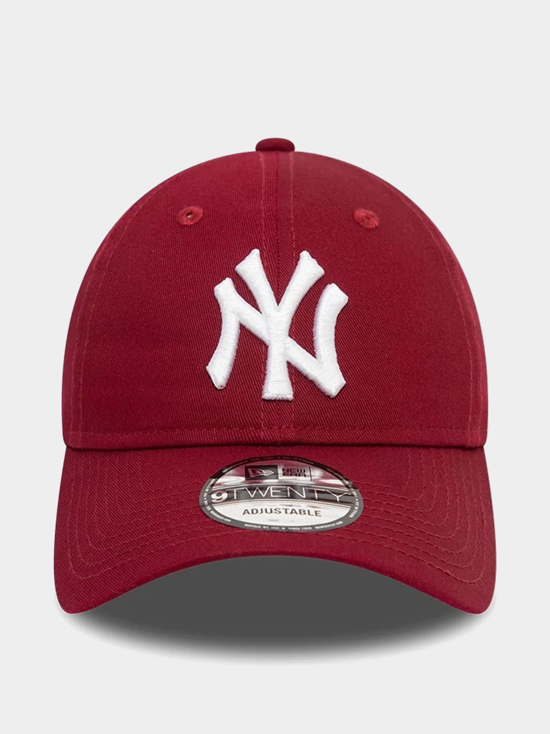 Czapka z daszkiem New Era League Essential 9Twenty New York Yankees (cardinal/white)