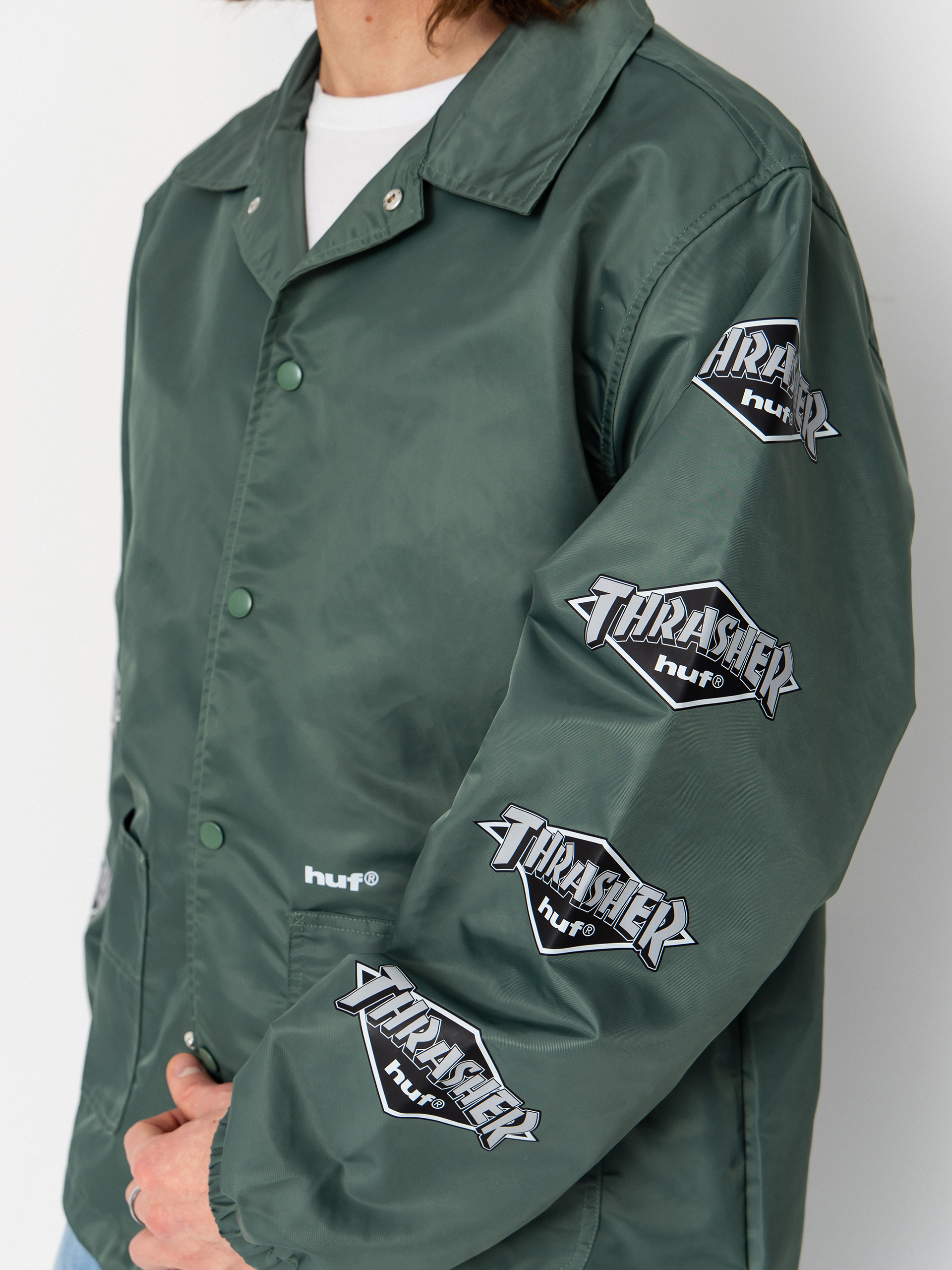 Kurtka HUF X Thrasher Logo (forest green)