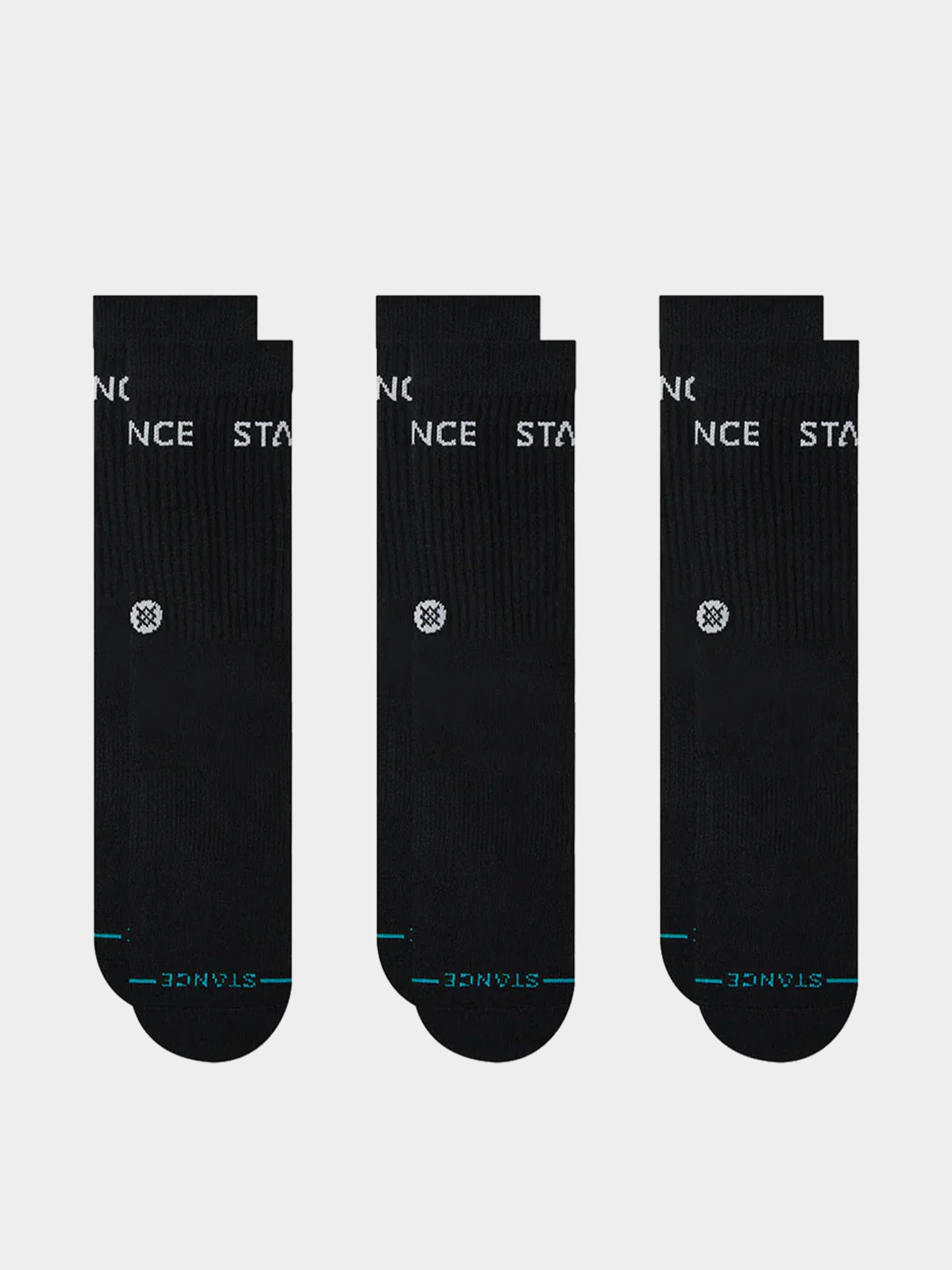 Skarpetki Stance Origin 3 Pack Quarter (black)