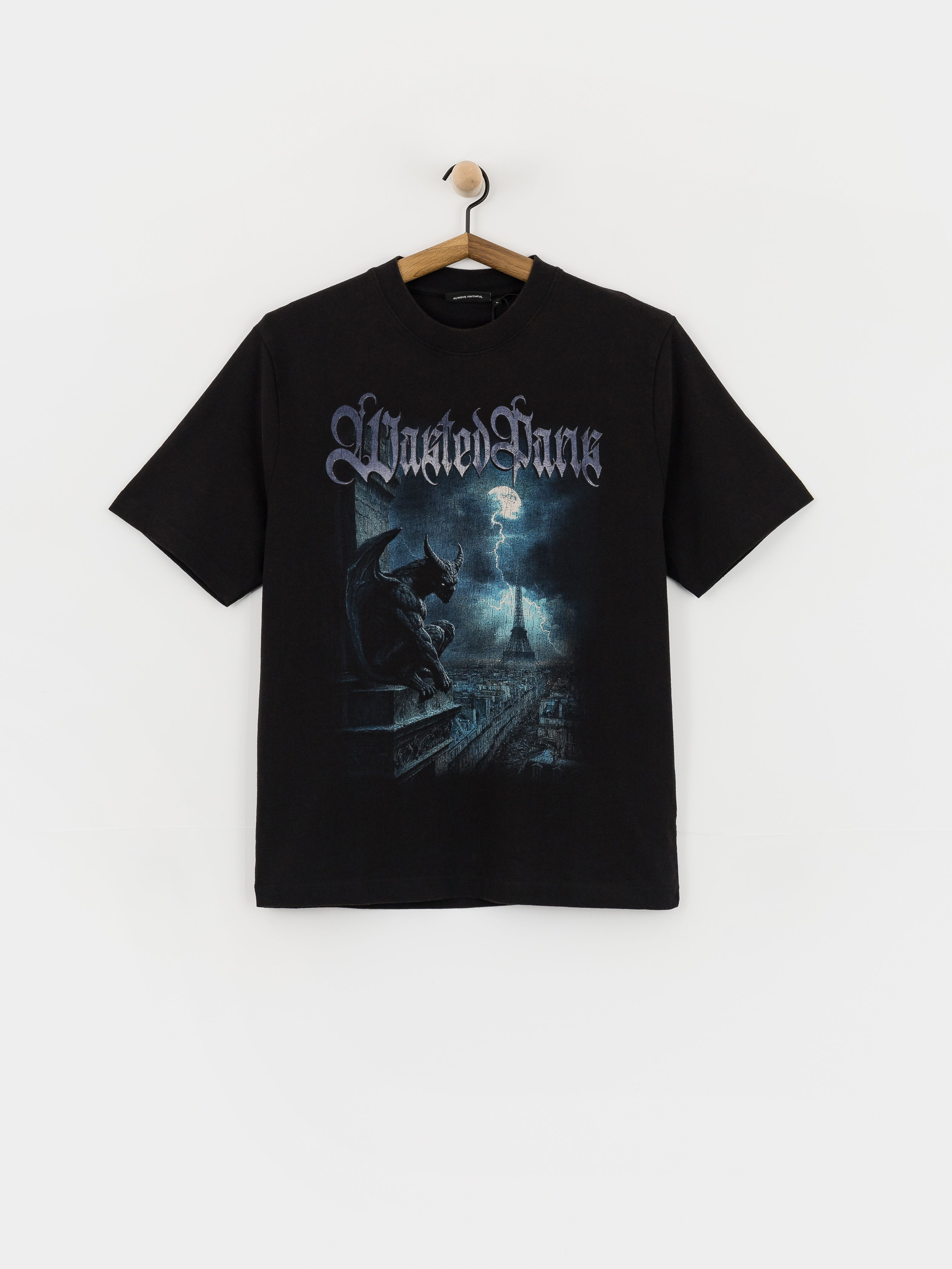 T-shirt Wasted Paris Gargoyle (faded black)