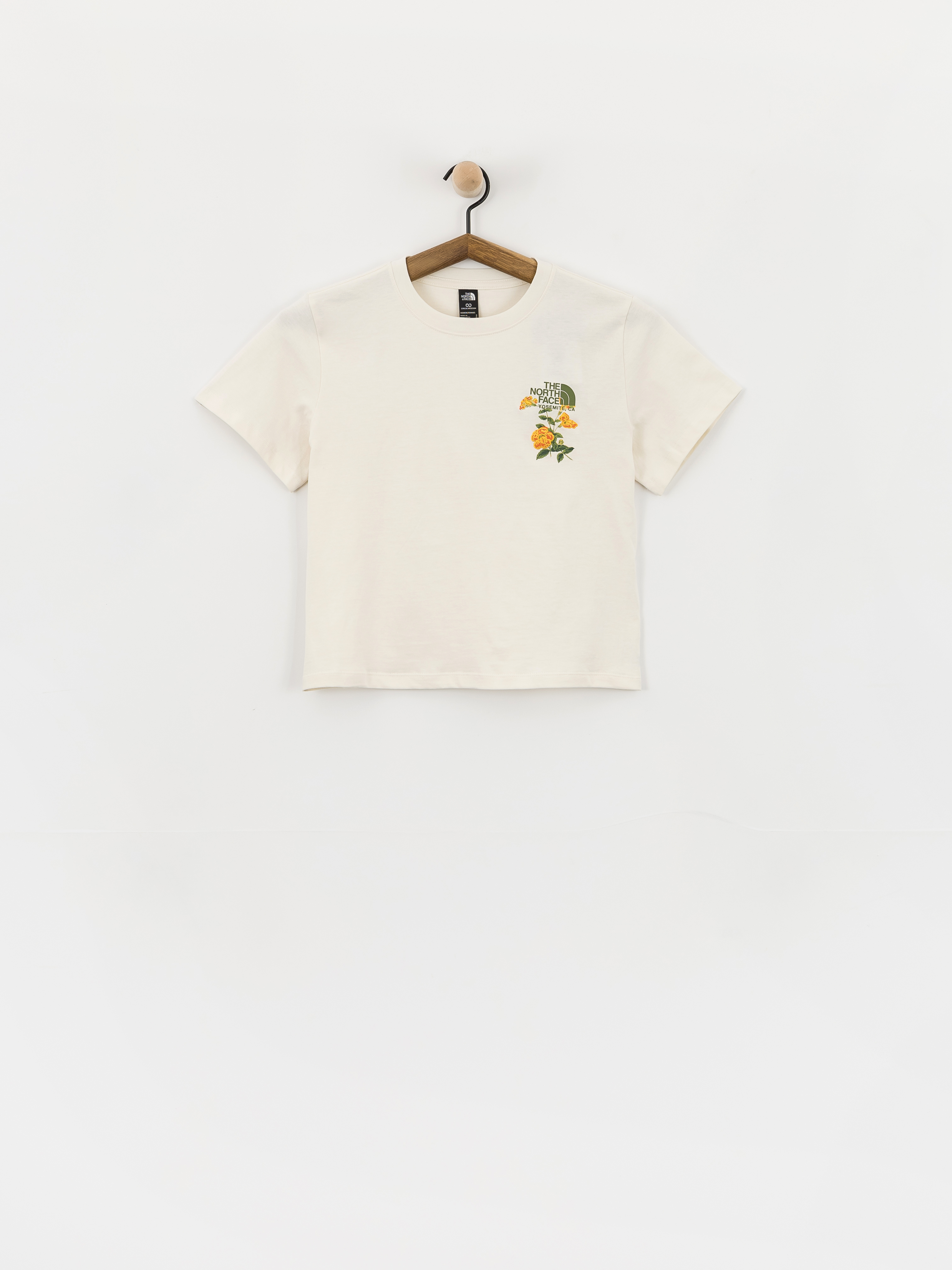 T-shirt The North Face Flora Embro Wmn (white dune)