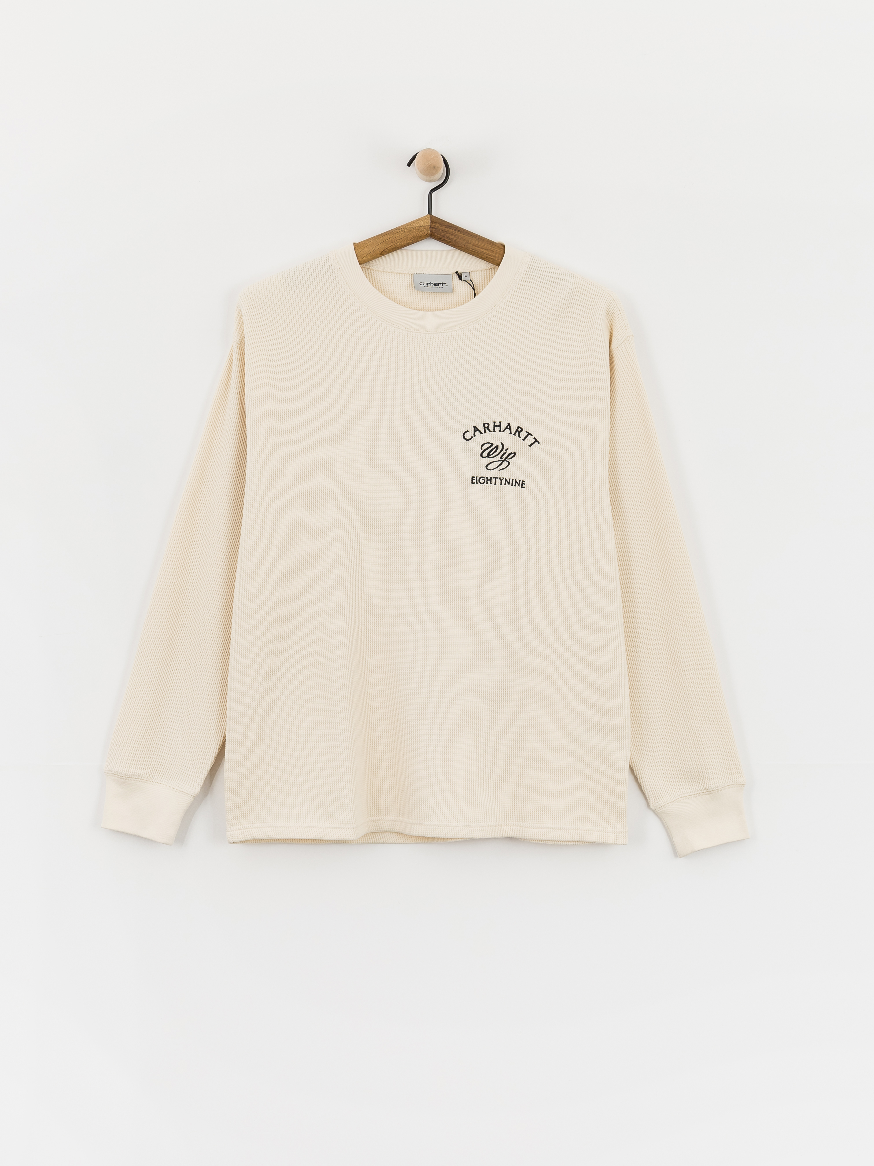 Longsleeve Carhartt WIP Eightynine Waffle (natural/black)