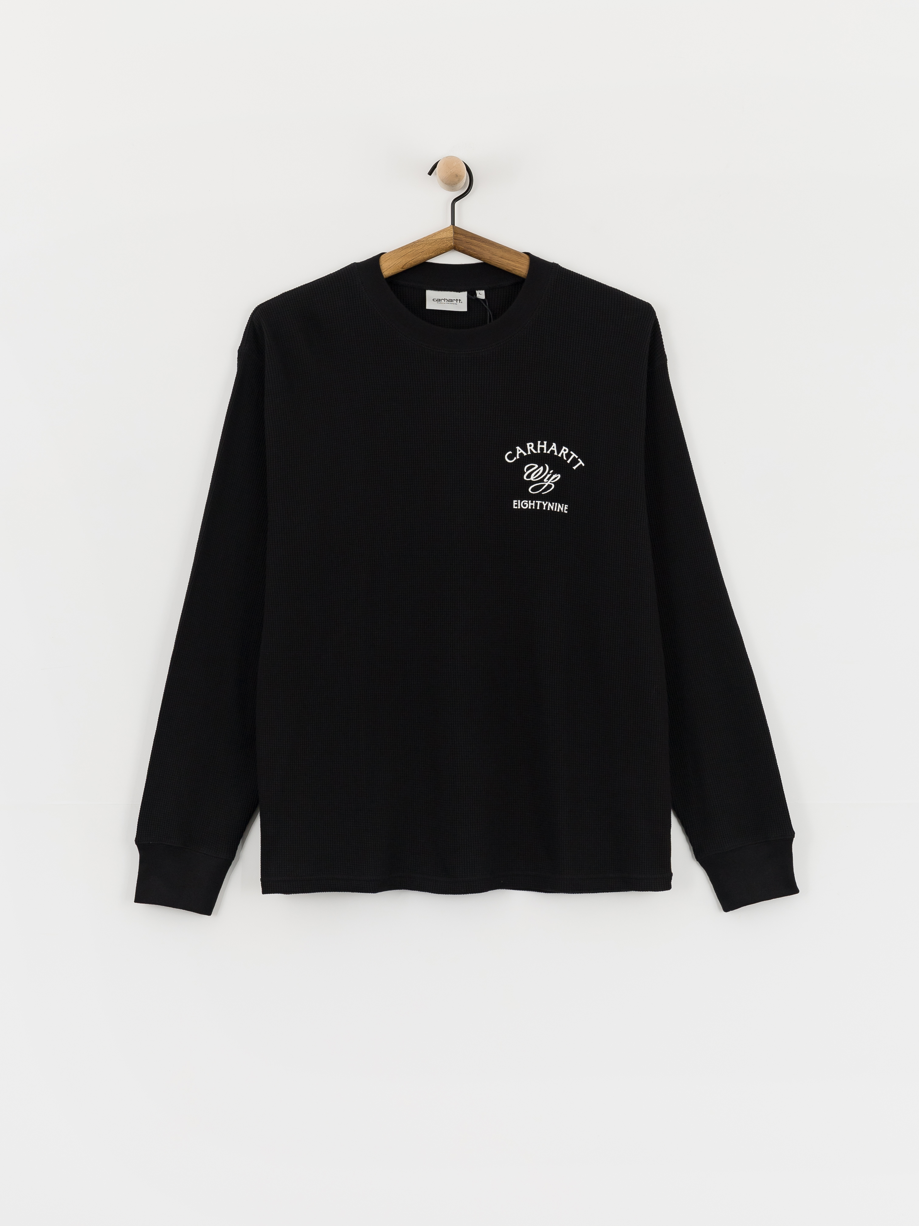 Longsleeve Carhartt WIP Eightynine Waffle (black/white)