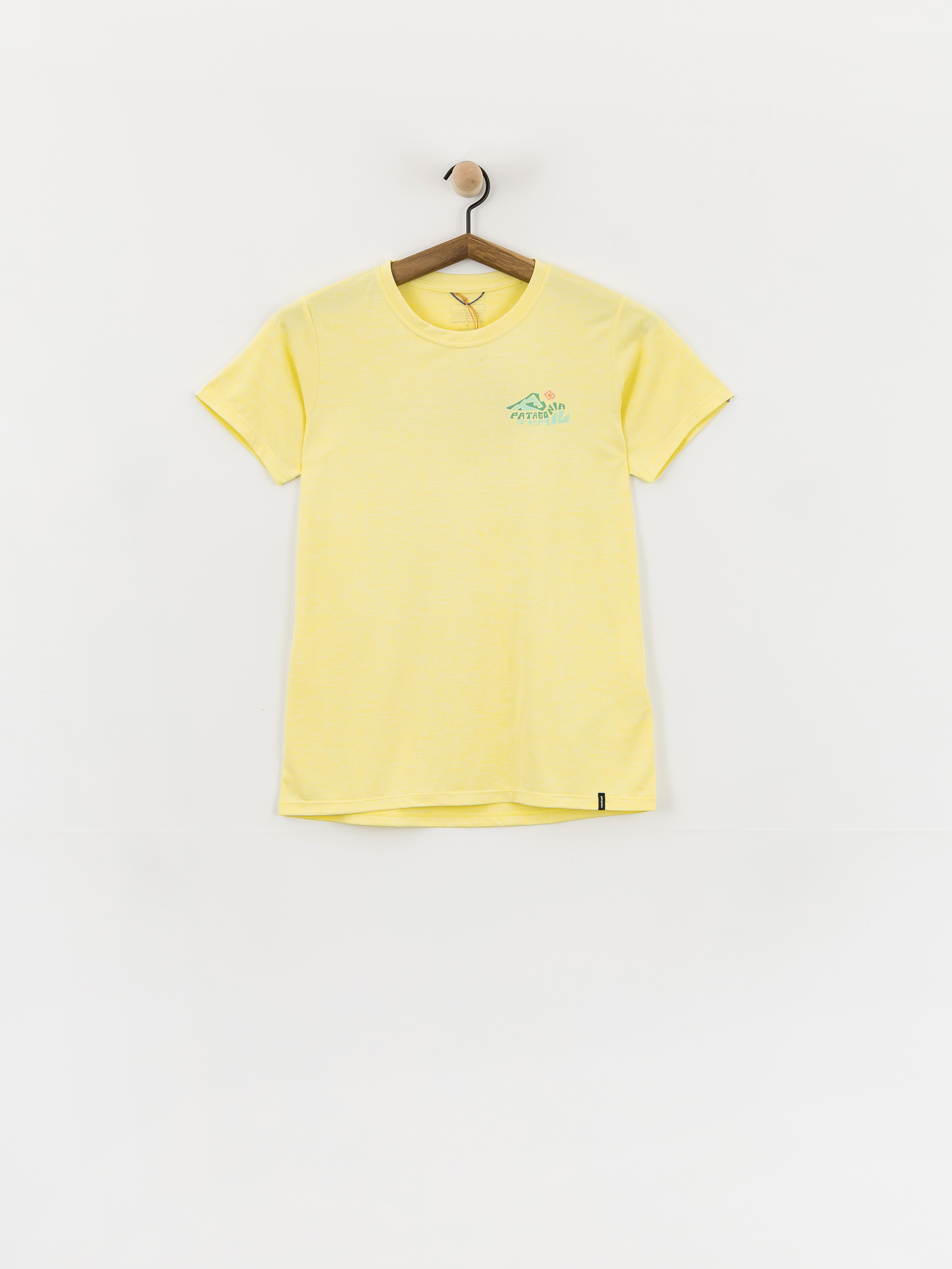 T-shirt Patagonia Capilene Cool Trailcheck Wmn (lemon zest)