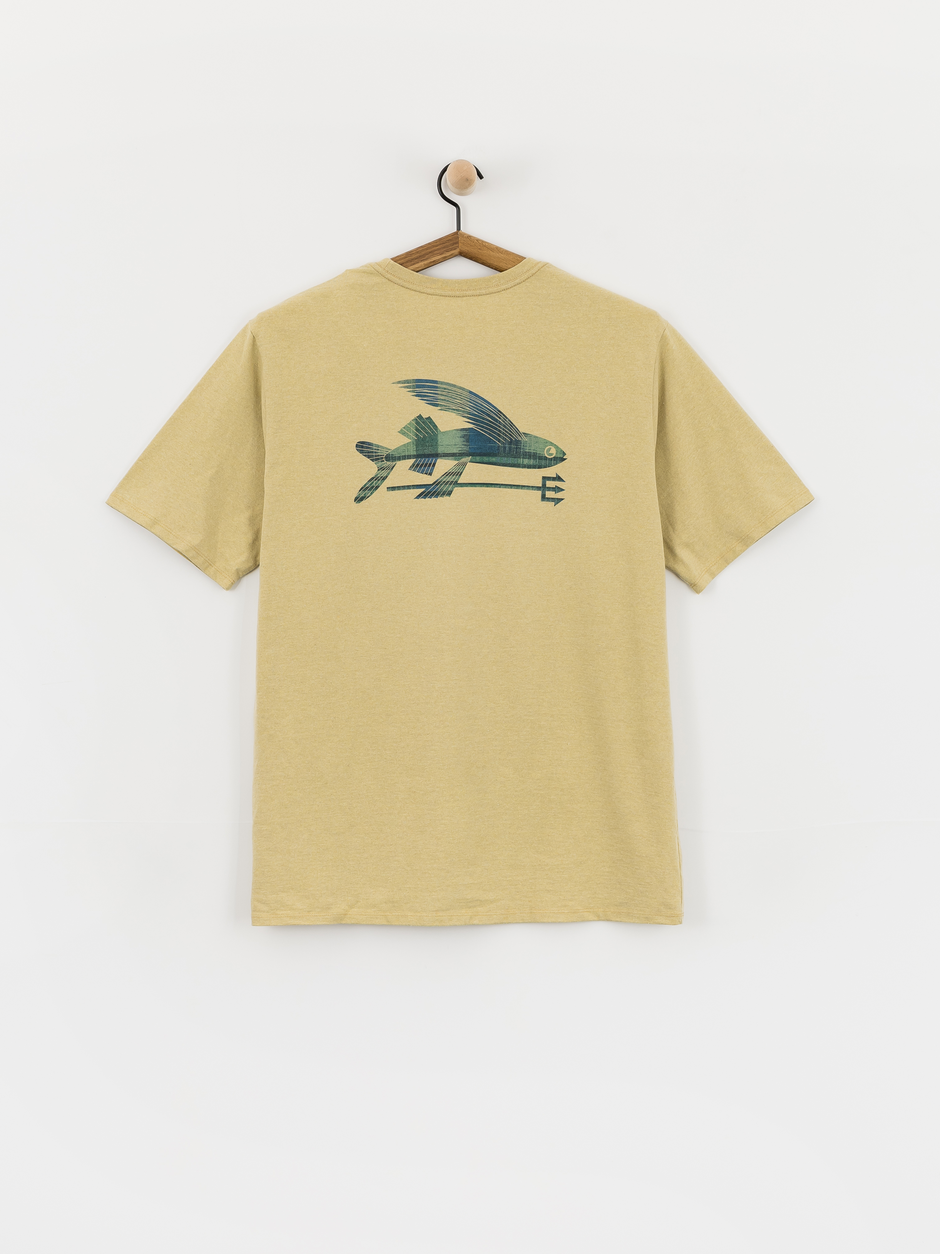 T-shirt Patagonia Flying Fish (limestone yellow/heritage fitz)