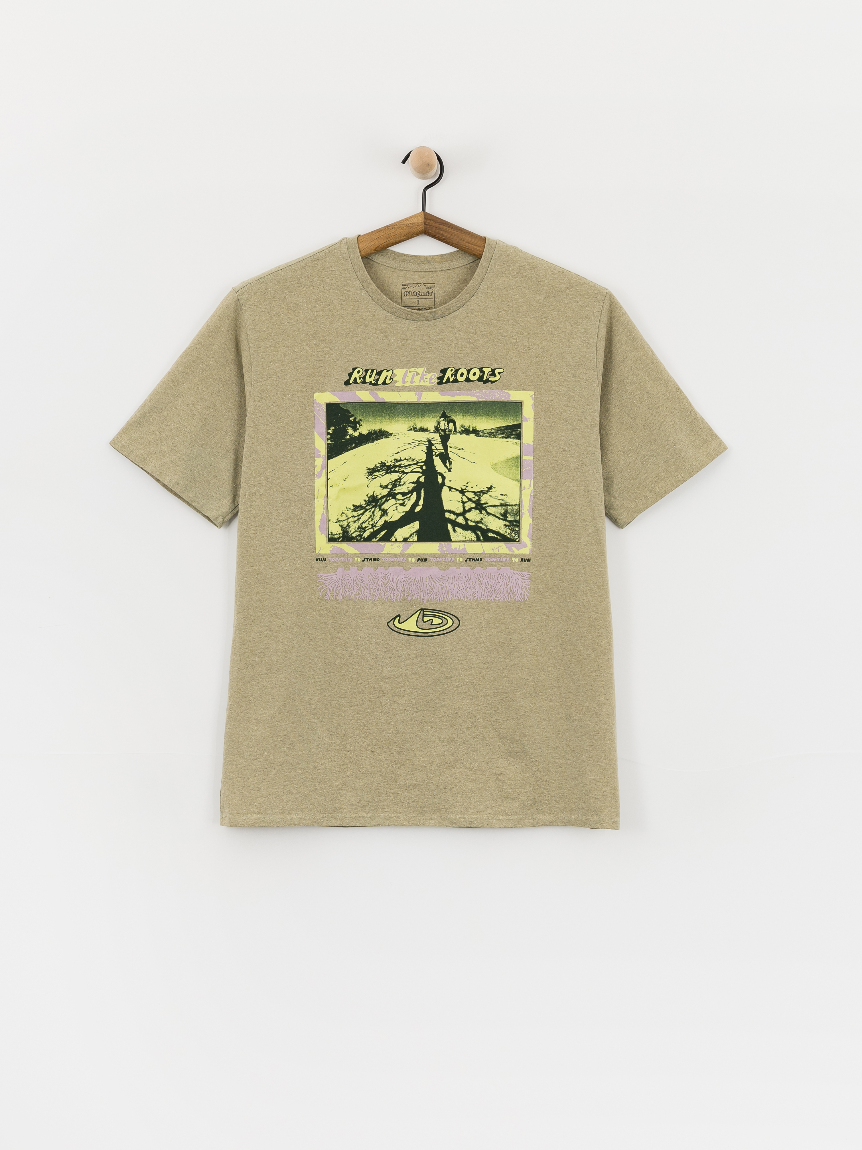 T-shirt Patagonia Run Like Roots (gumtree green)