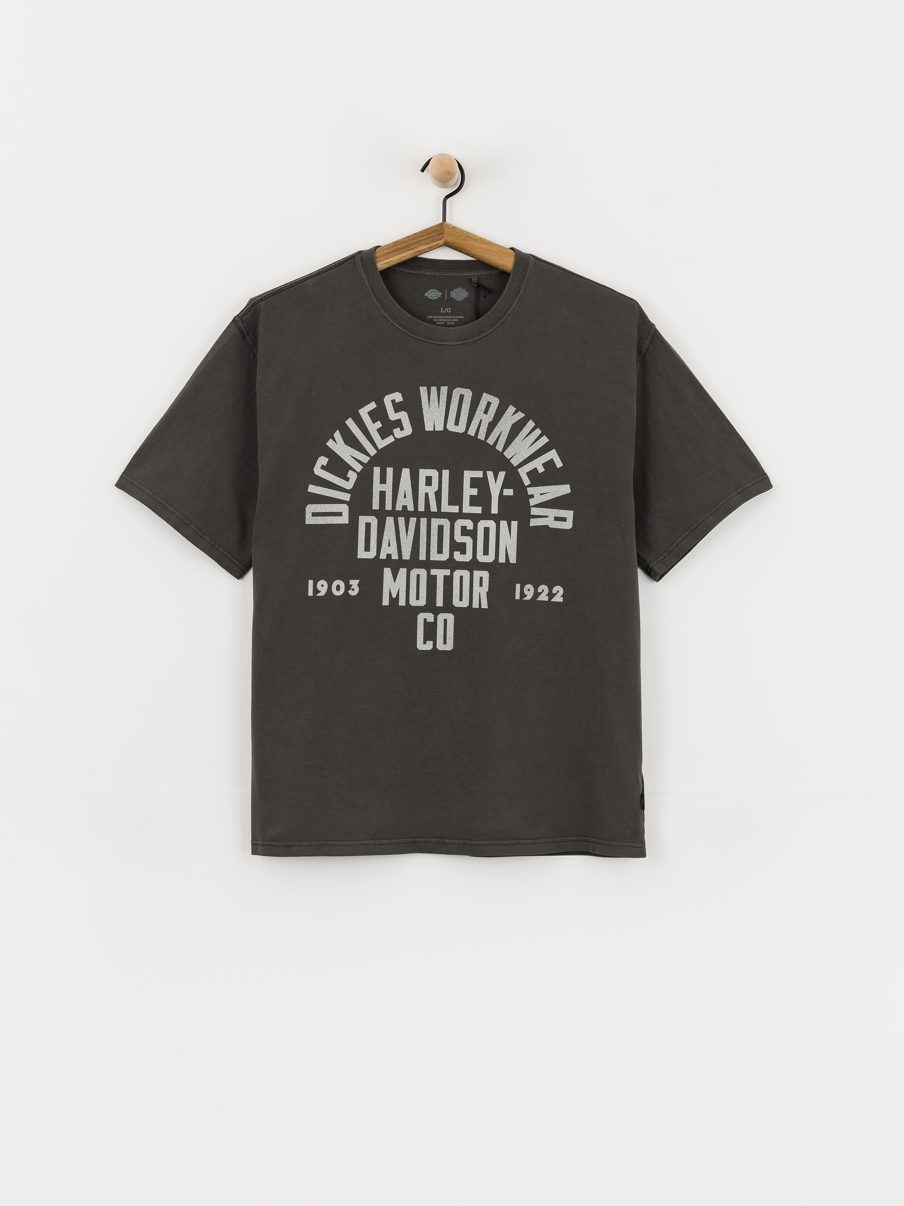 T-shirt Dickies X Harley Davidson Vintage Wash - czarny (black)