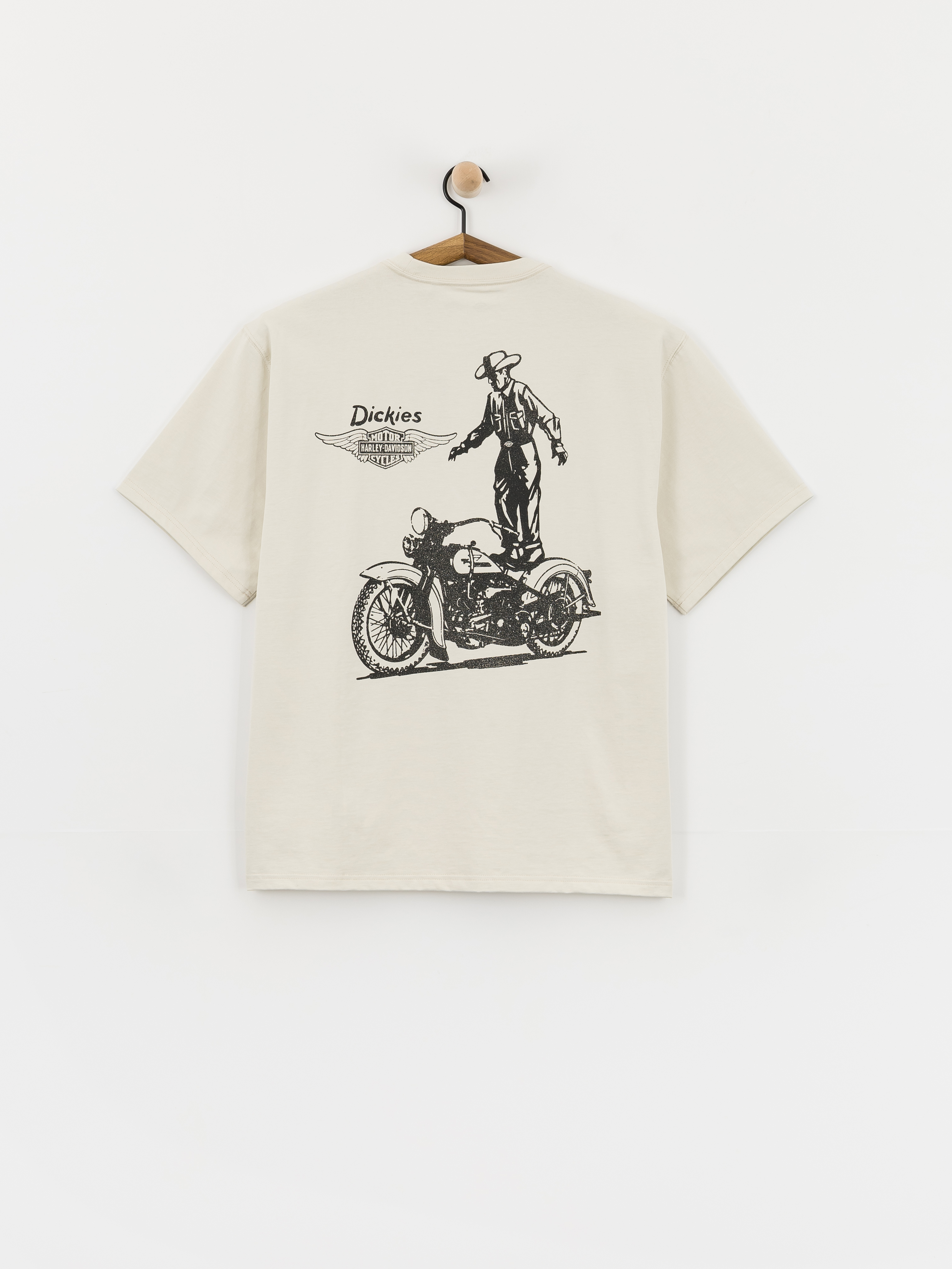 T-shirt Dickies X Harley Davidson Vintage Wash (bone)