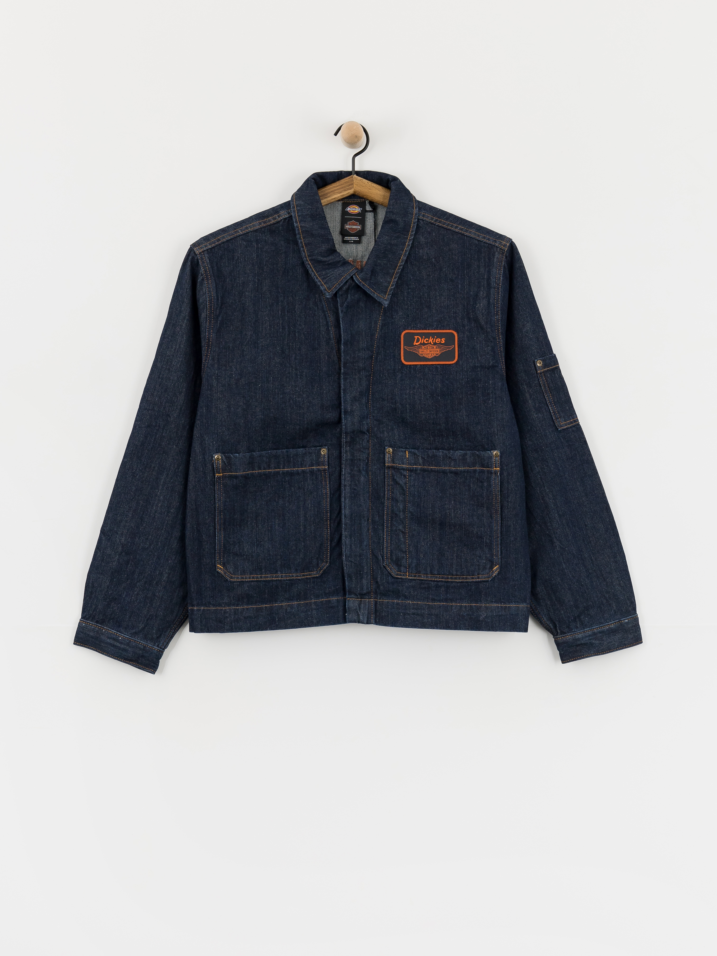Kurtka Dickies X Harley Davidson Boxy Denim (rinsed indigo blue)
