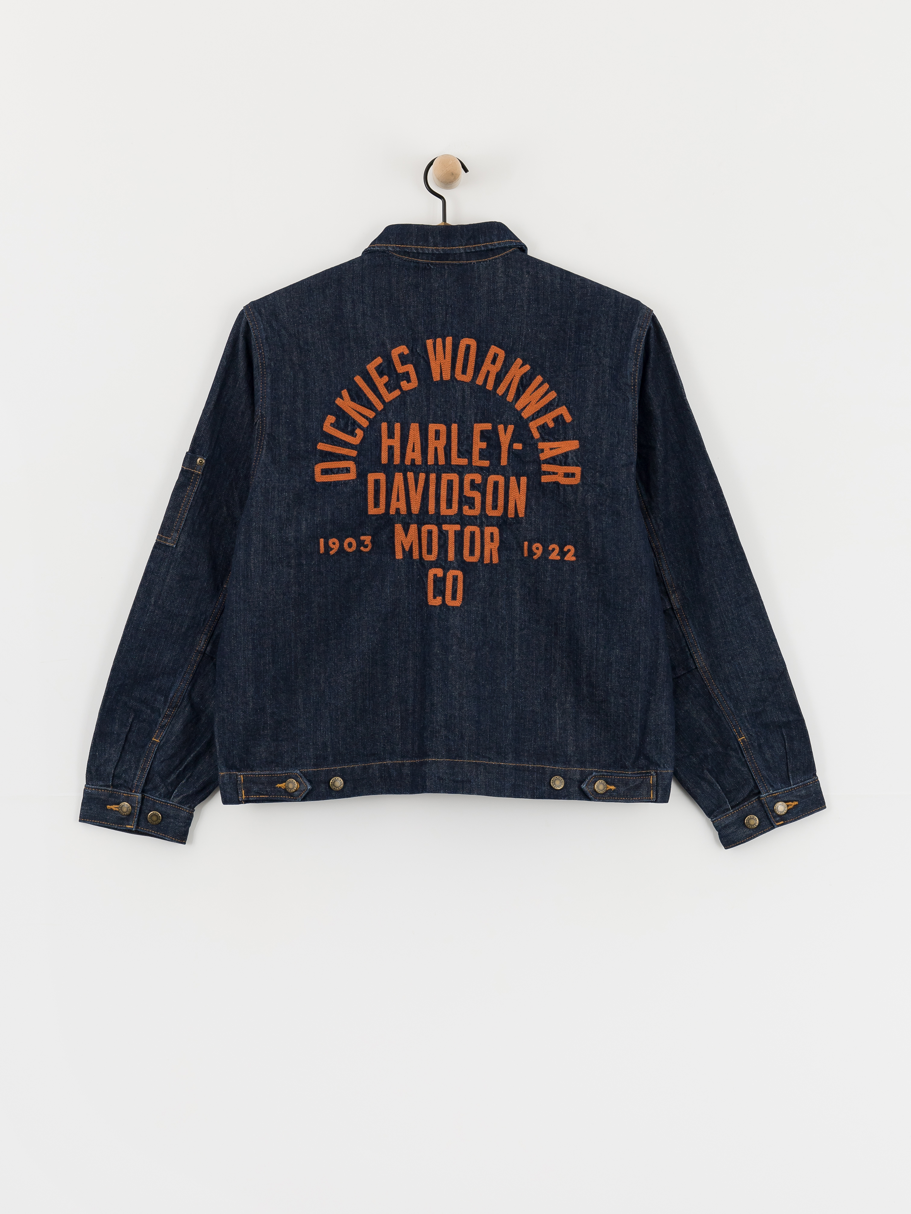 Kurtka Dickies X Harley Davidson Boxy Denim (rinsed indigo blue)