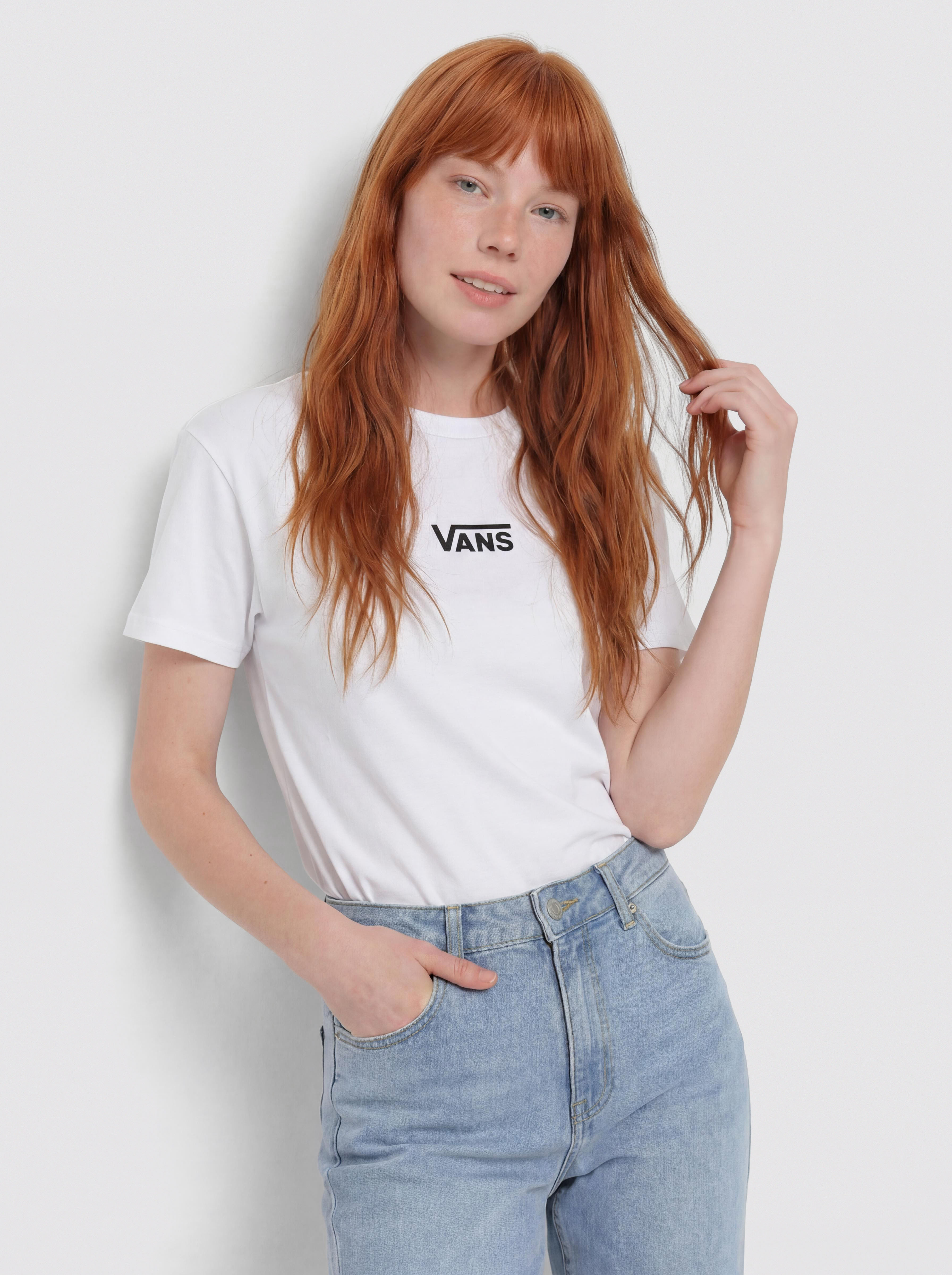 T-shirt Vans Flying V Oversized Wmn (flying v white)