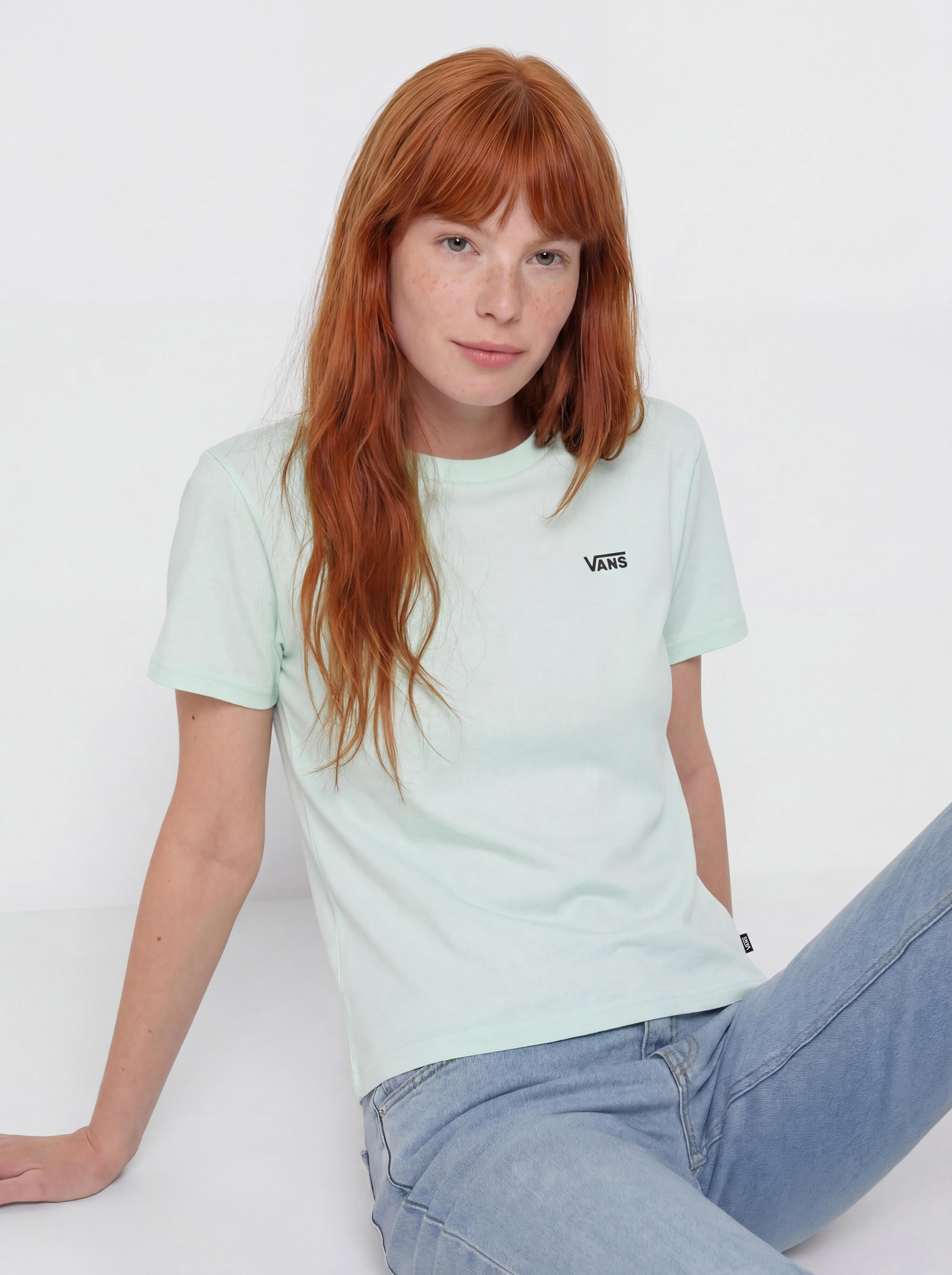 T-shirt Vans Left Chest Logo Em Wmn (hint of mint)