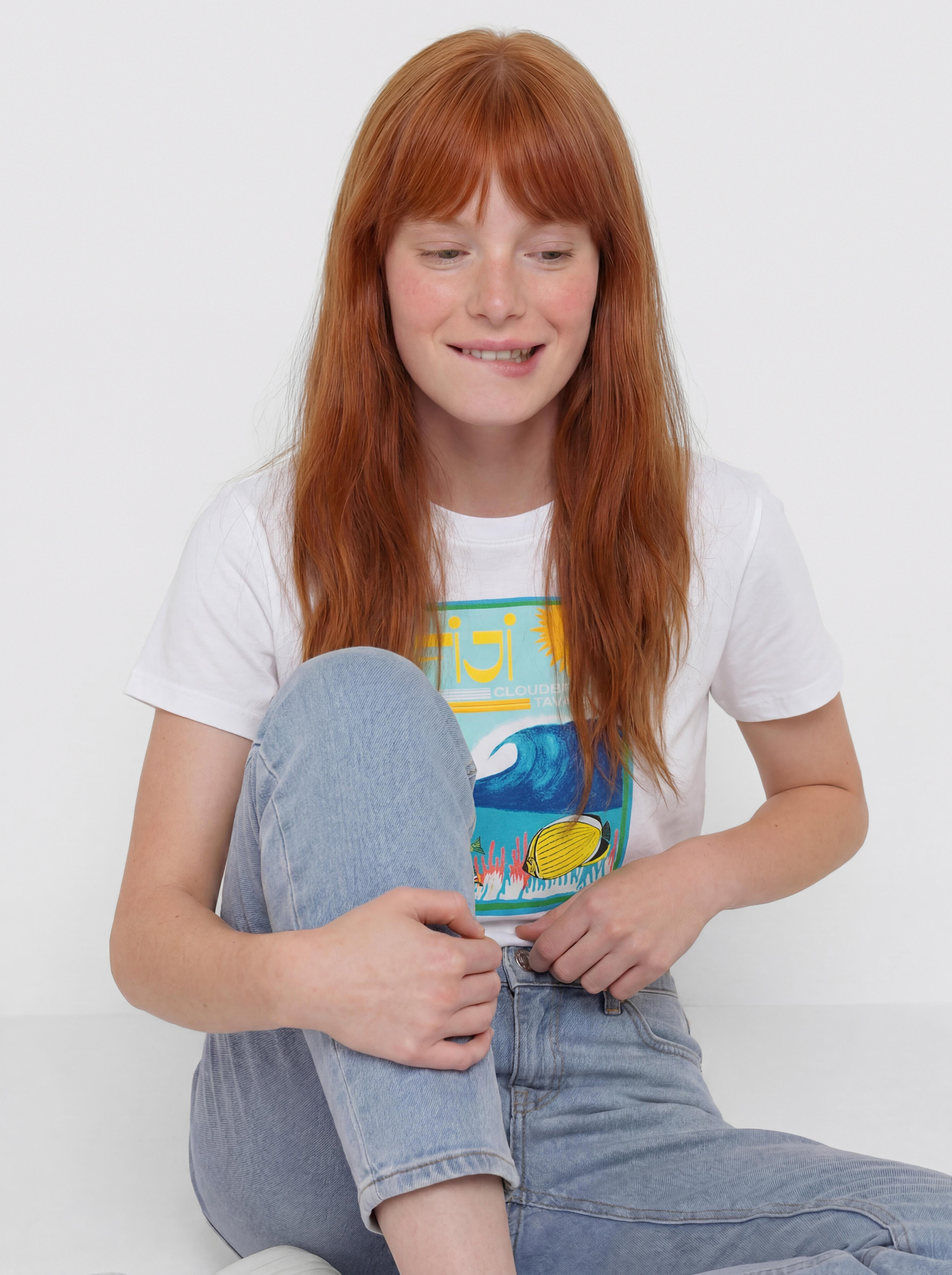 T-shirt Roxy Atlas Hangloose Wmn (bright white fiji)