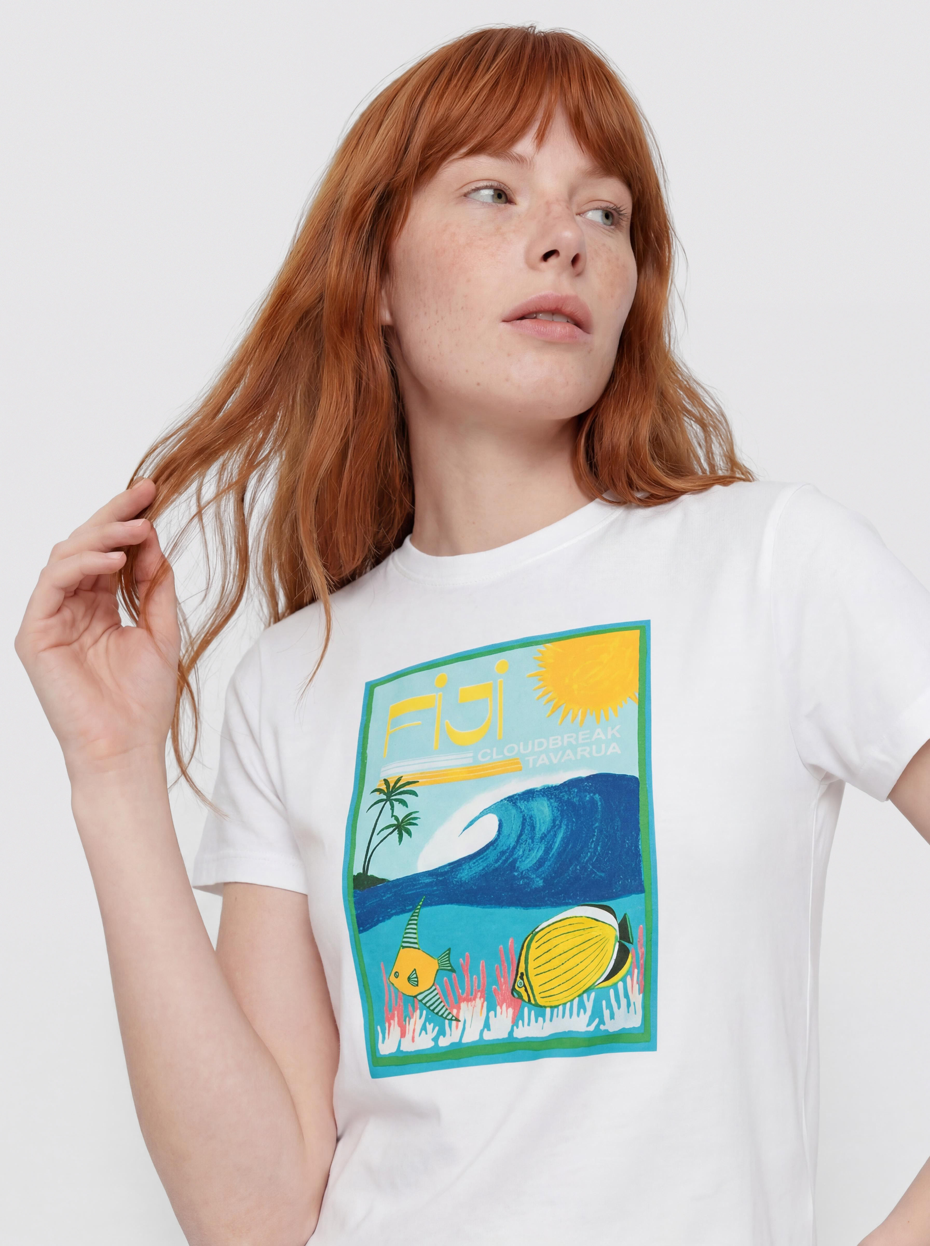 T-shirt Roxy Atlas Hangloose Wmn (bright white fiji)
