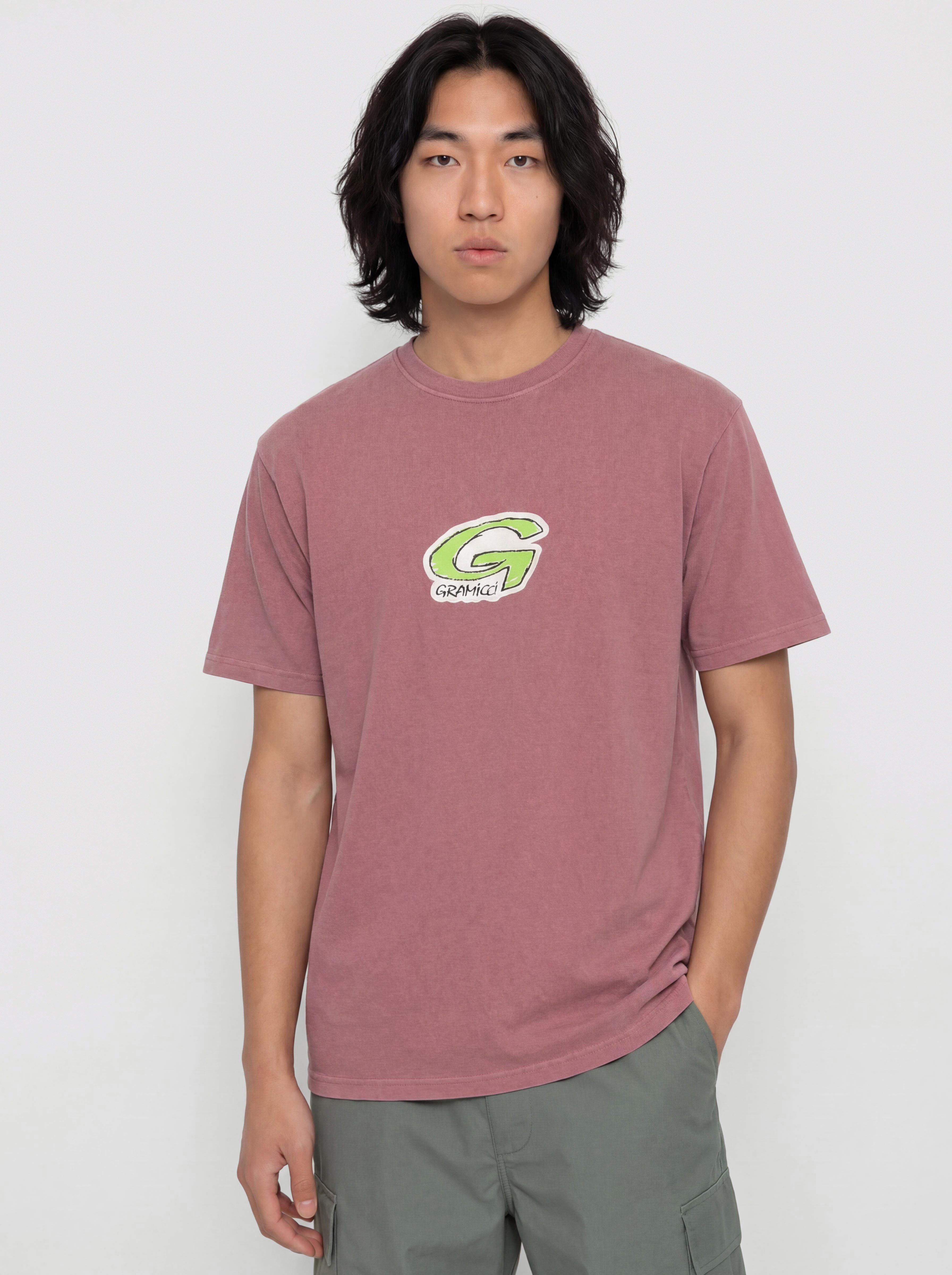 T-shirt Gramicci G-Scribble Pigment Dyed (red pigment)