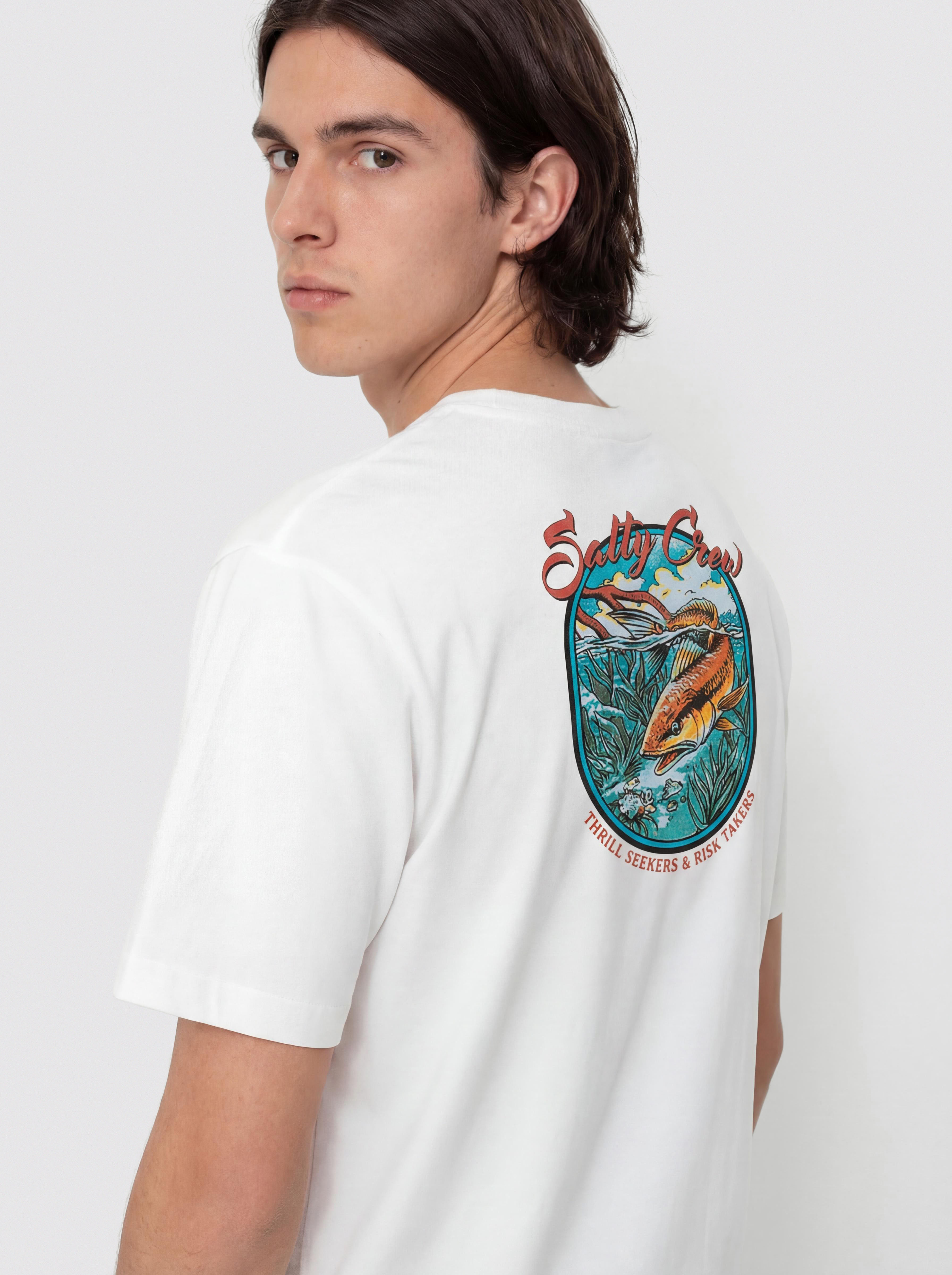 T-shirt Salty Crew Red Fish Classic (white)