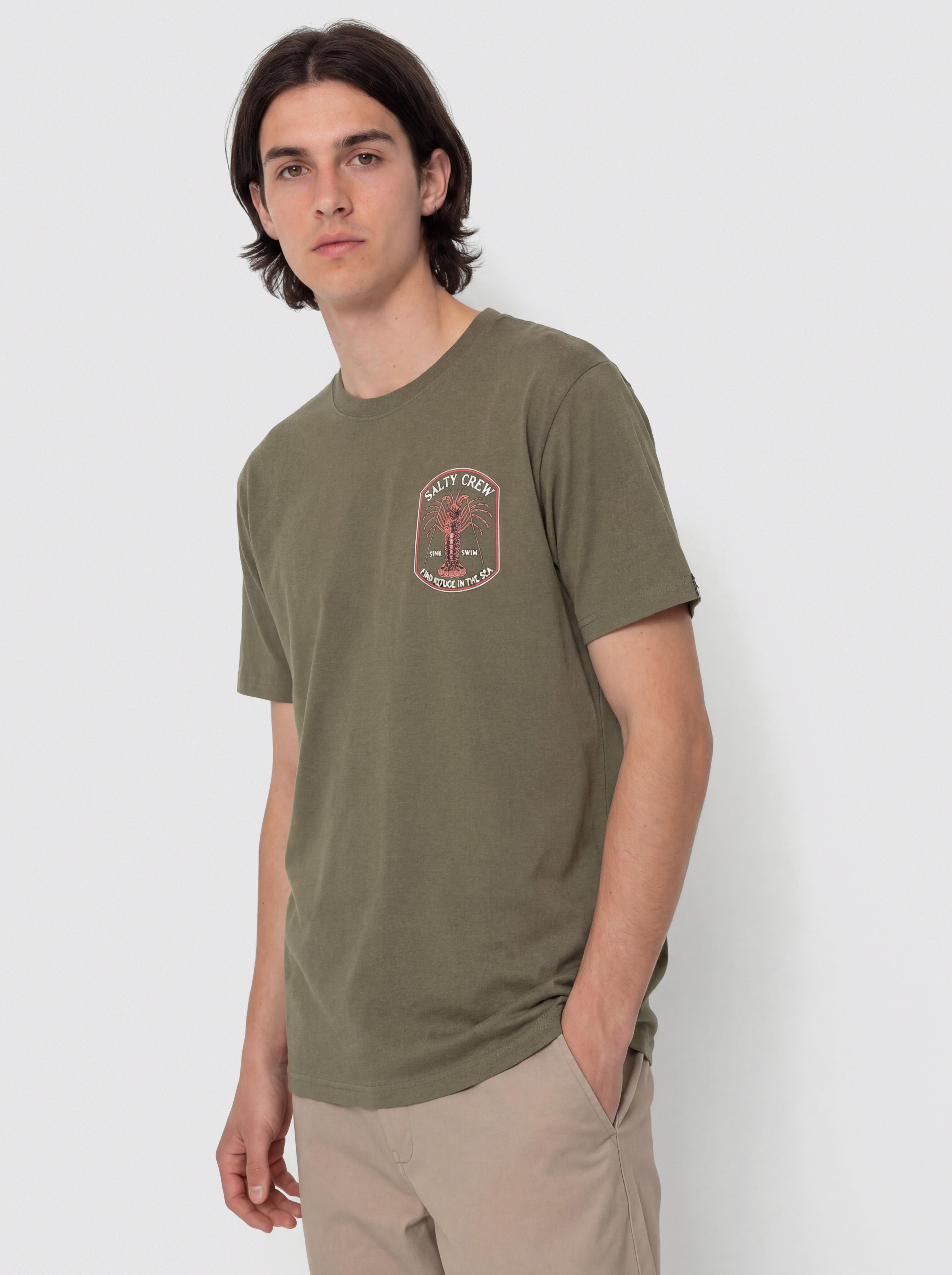 T-shirt Salty Crew Spiny Standard (dusty olive)