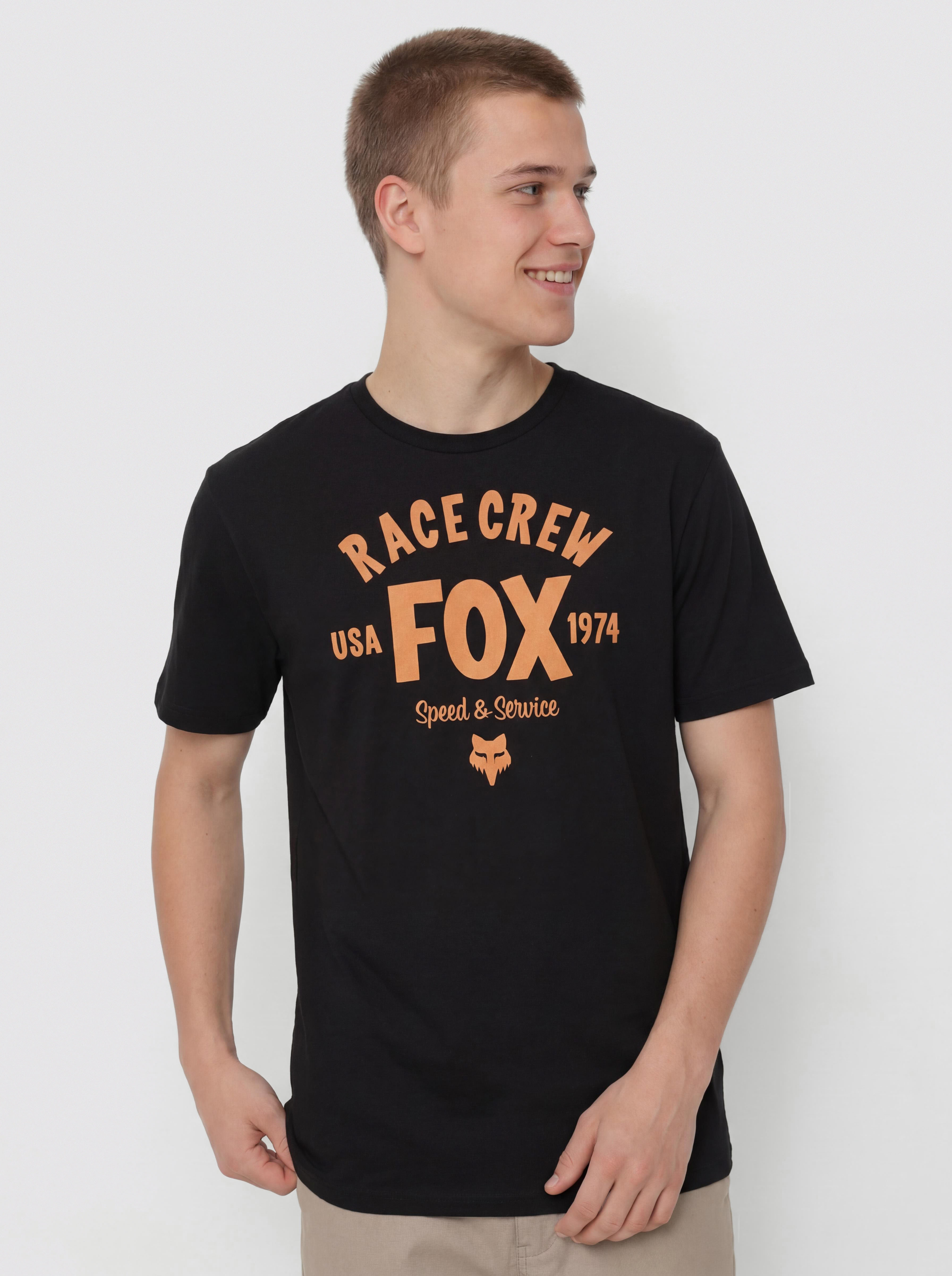 T-shirt Fox Slogan (black)